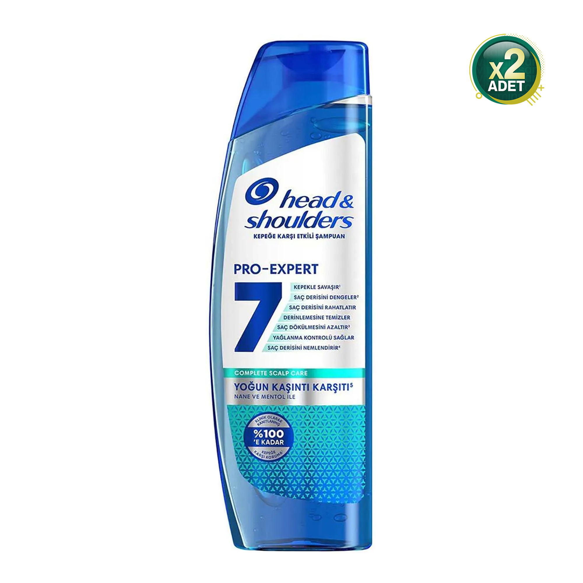 Head Shoulders Pro Expert 7 Nane ve Mentol İle Yoğun Kaşıntı Karşıtı Şampuan 300 ML 2 Adet