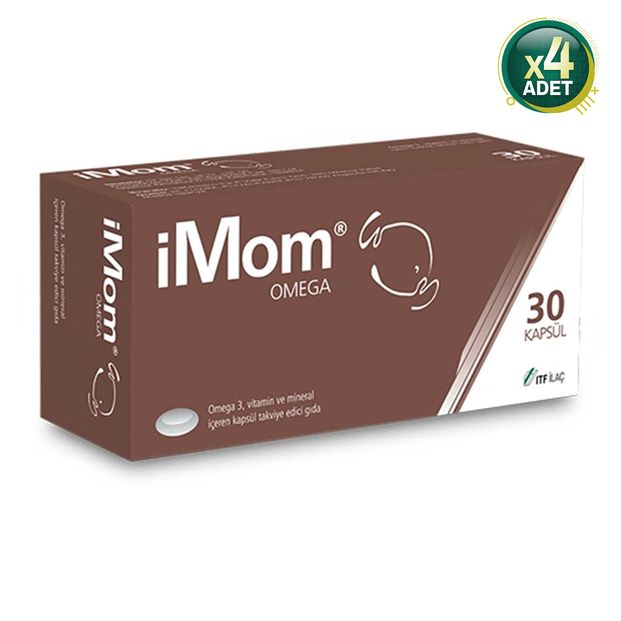 İmom Imom Omega 30 Kapsül 4'lü Paket