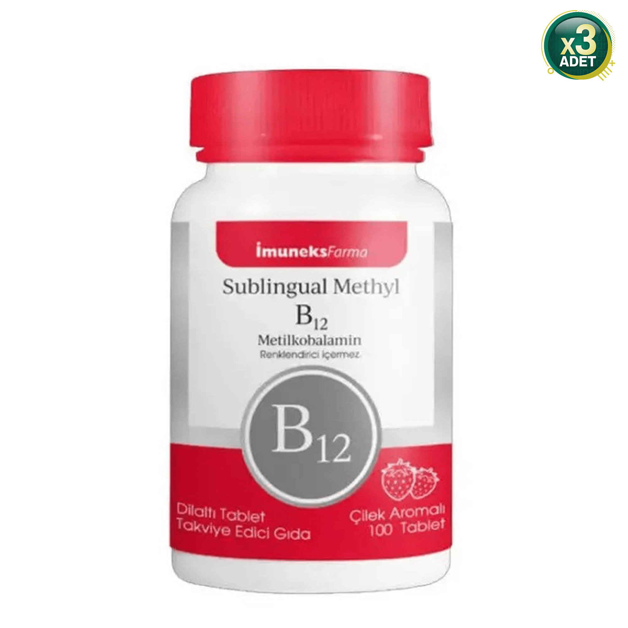 İmuneks Farma Methyl B12 Dilaltı Tablet x 3 Adet