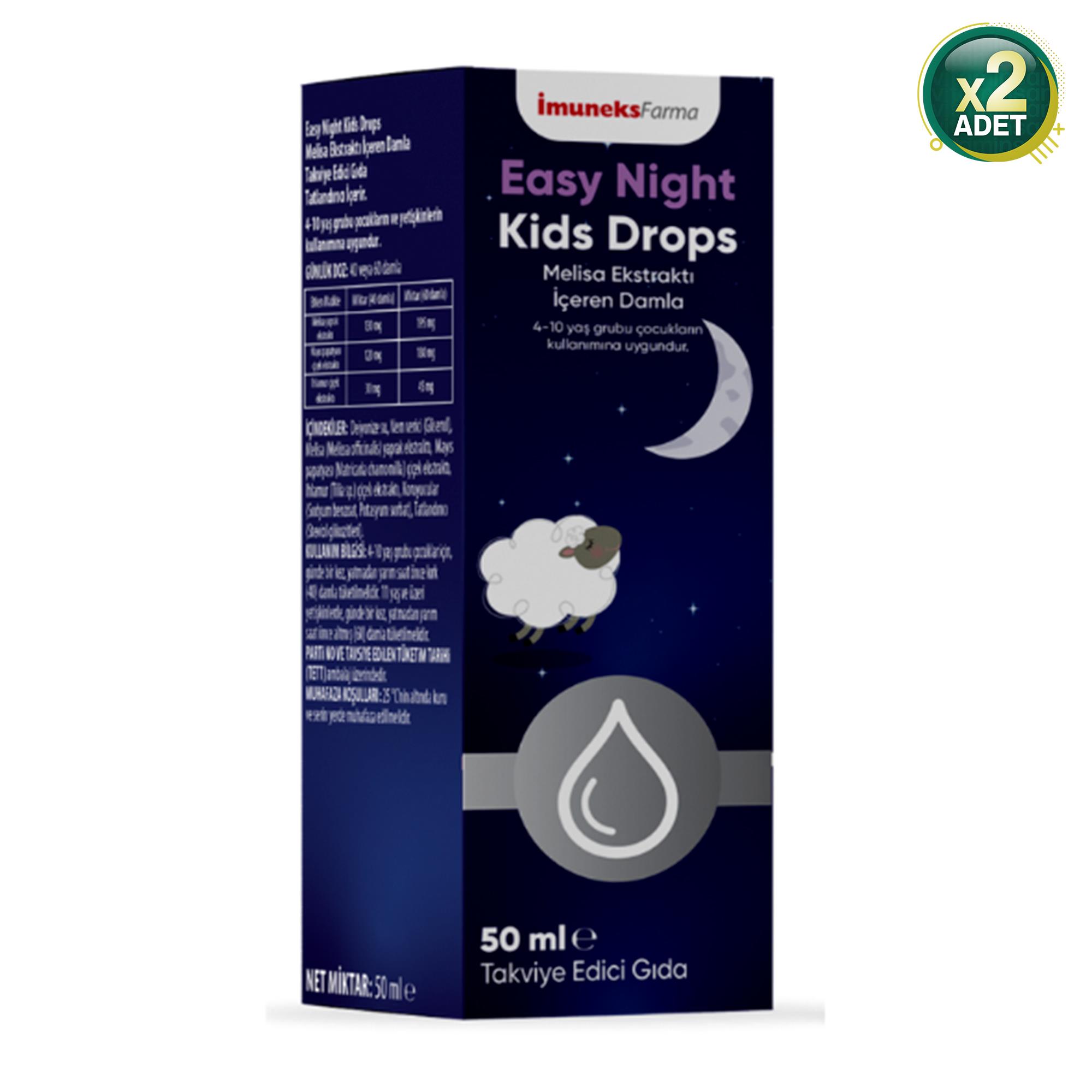 Imuneks İmuneks Easy Night Kids Drops 50 Ml 2'Li