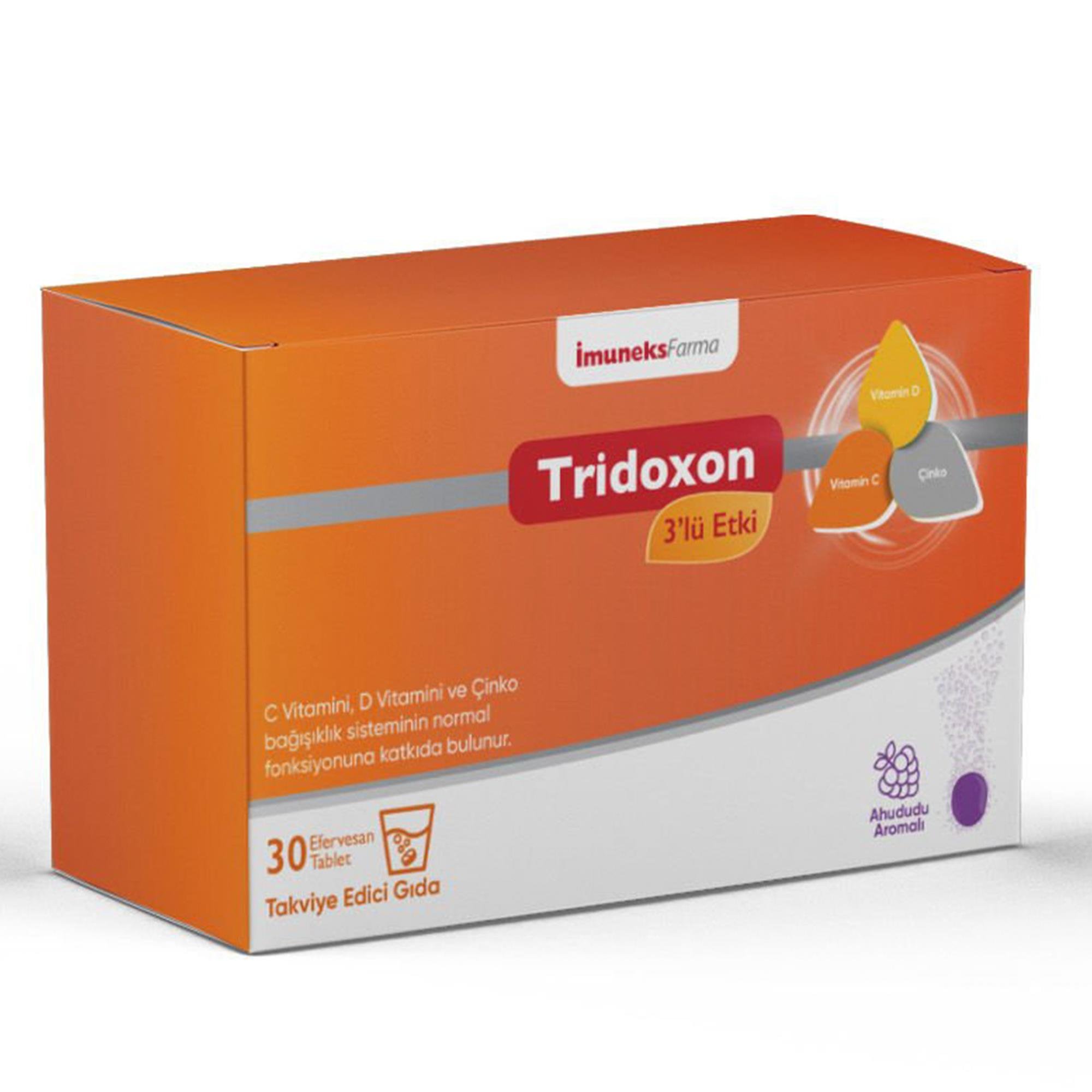 Imuneks Tridoxon 3'lü Etki 30 Efervesan Tablet