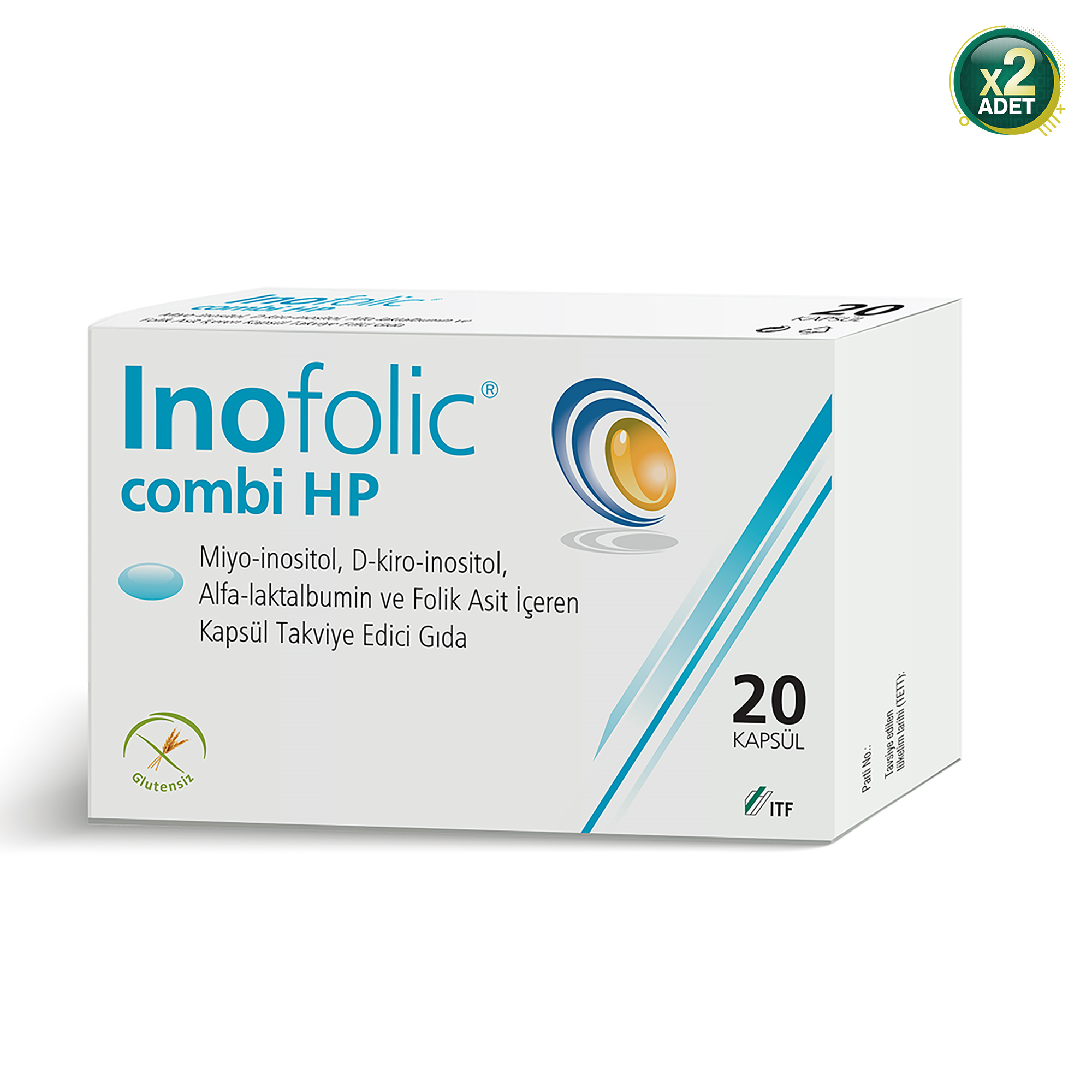 İnofolic Combi HP 20 Kapsül 2 Adet