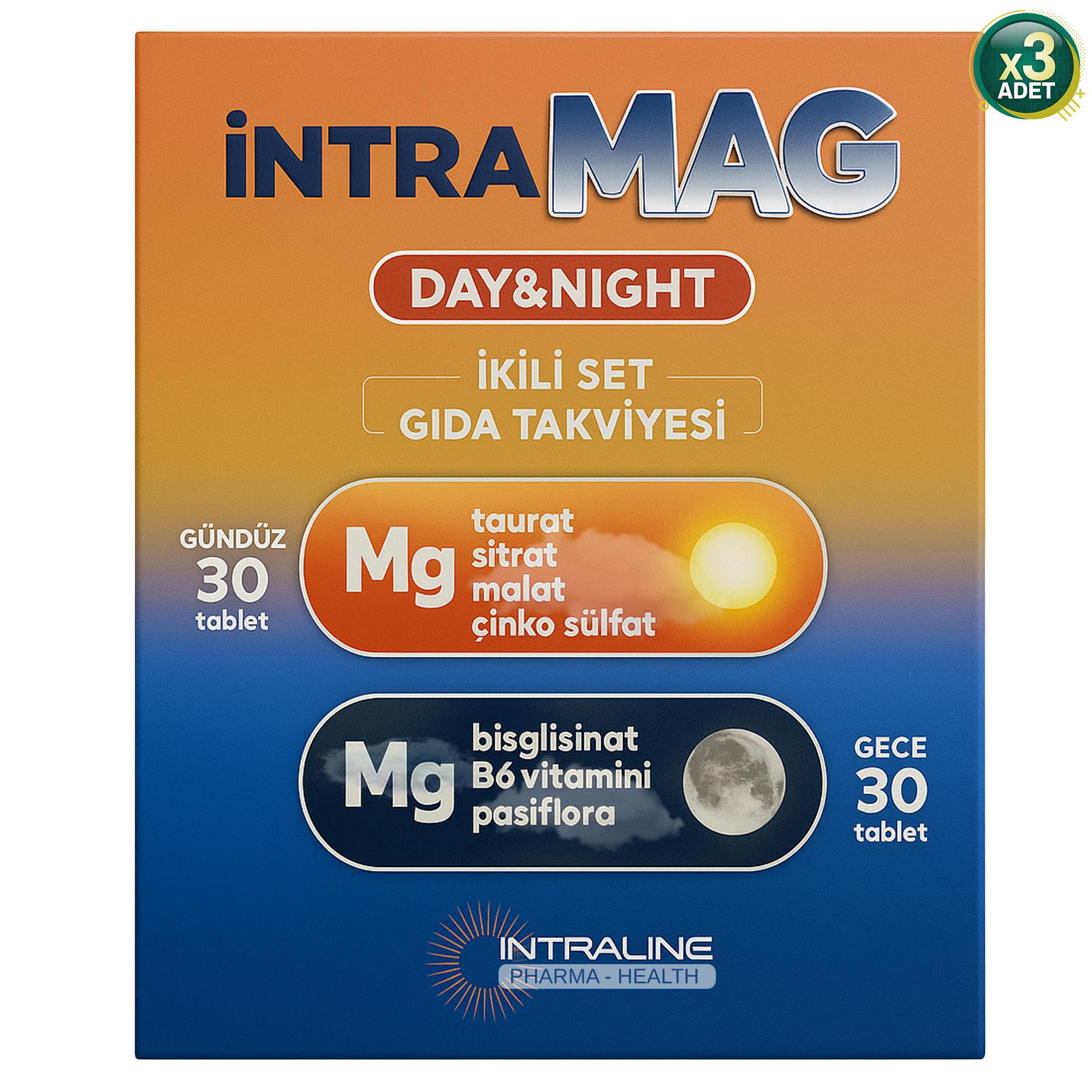 İntramag Day Night 30+30 Tablet 3 Adet