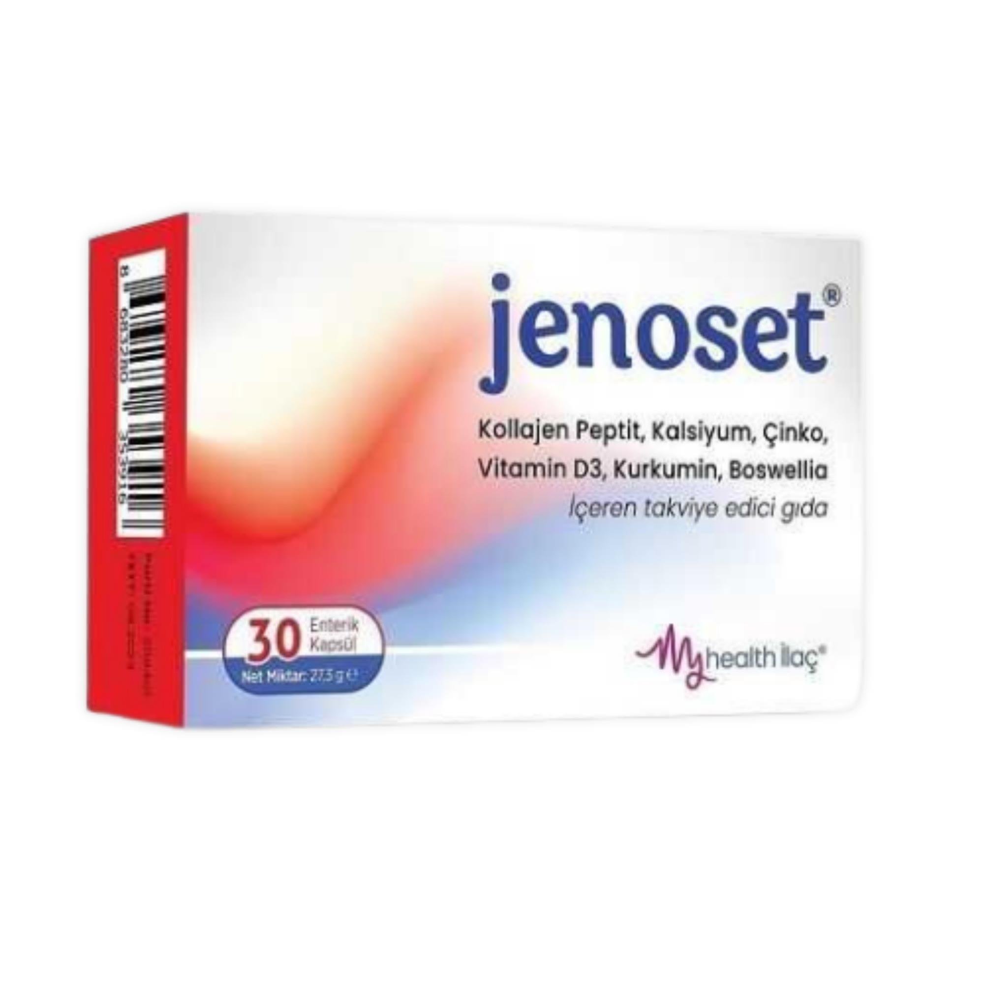 Jenoset Kollajen Peptit Vitamin D3 30 Kapsül