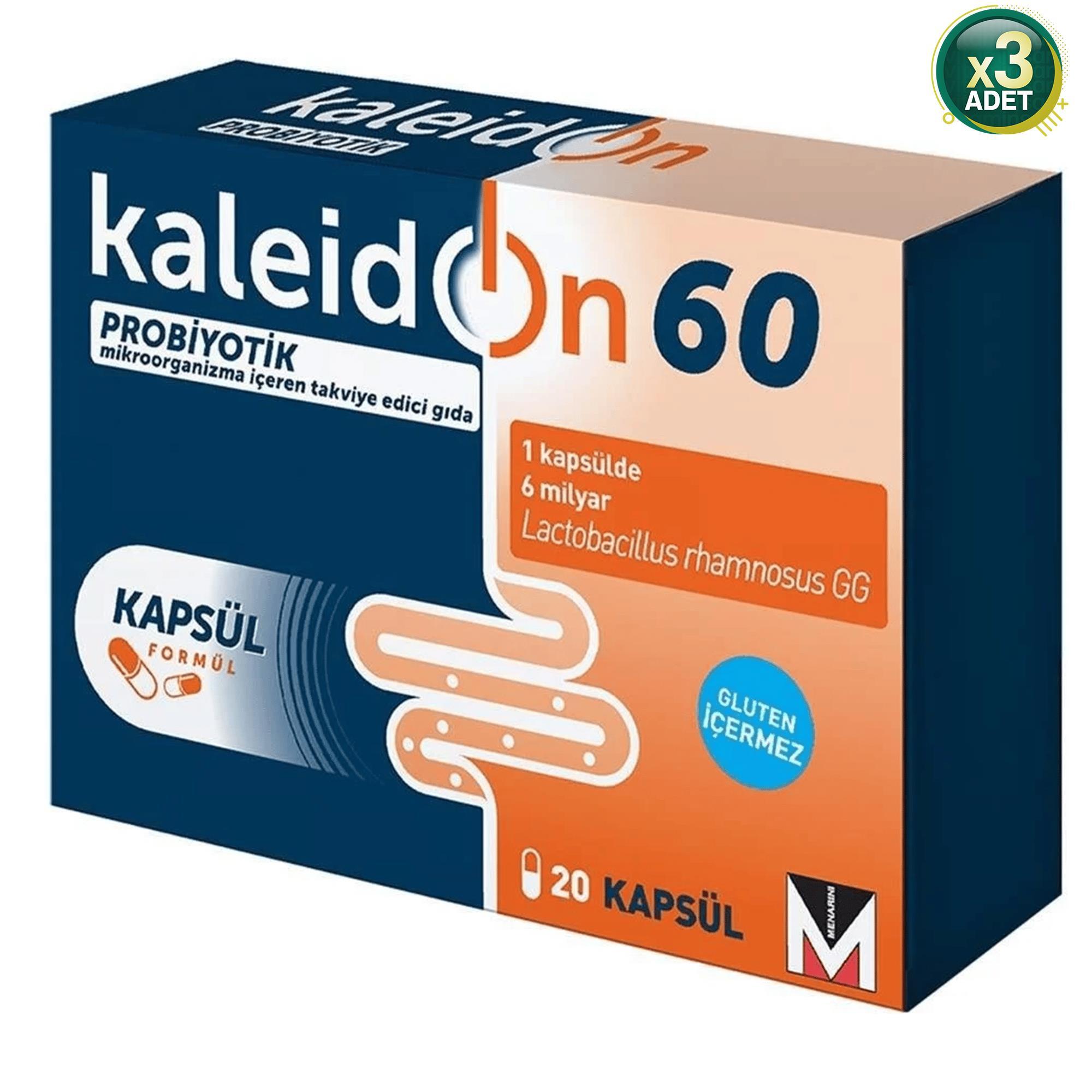 Kaleidon 60 Mg 20 Kapsül 3 Adet