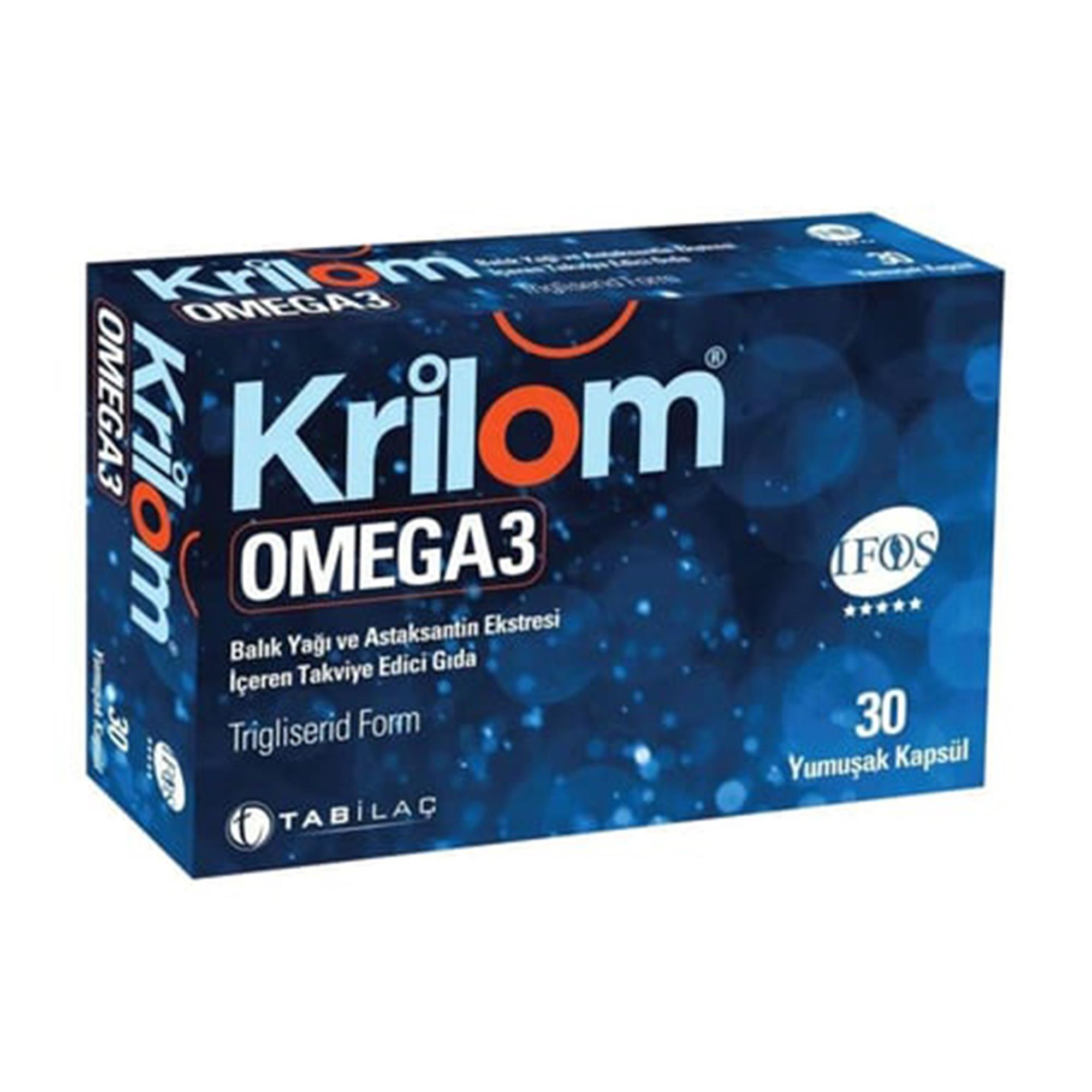 Krilom Omega-3 Takviye Edici Gıda 30 Kapsül 