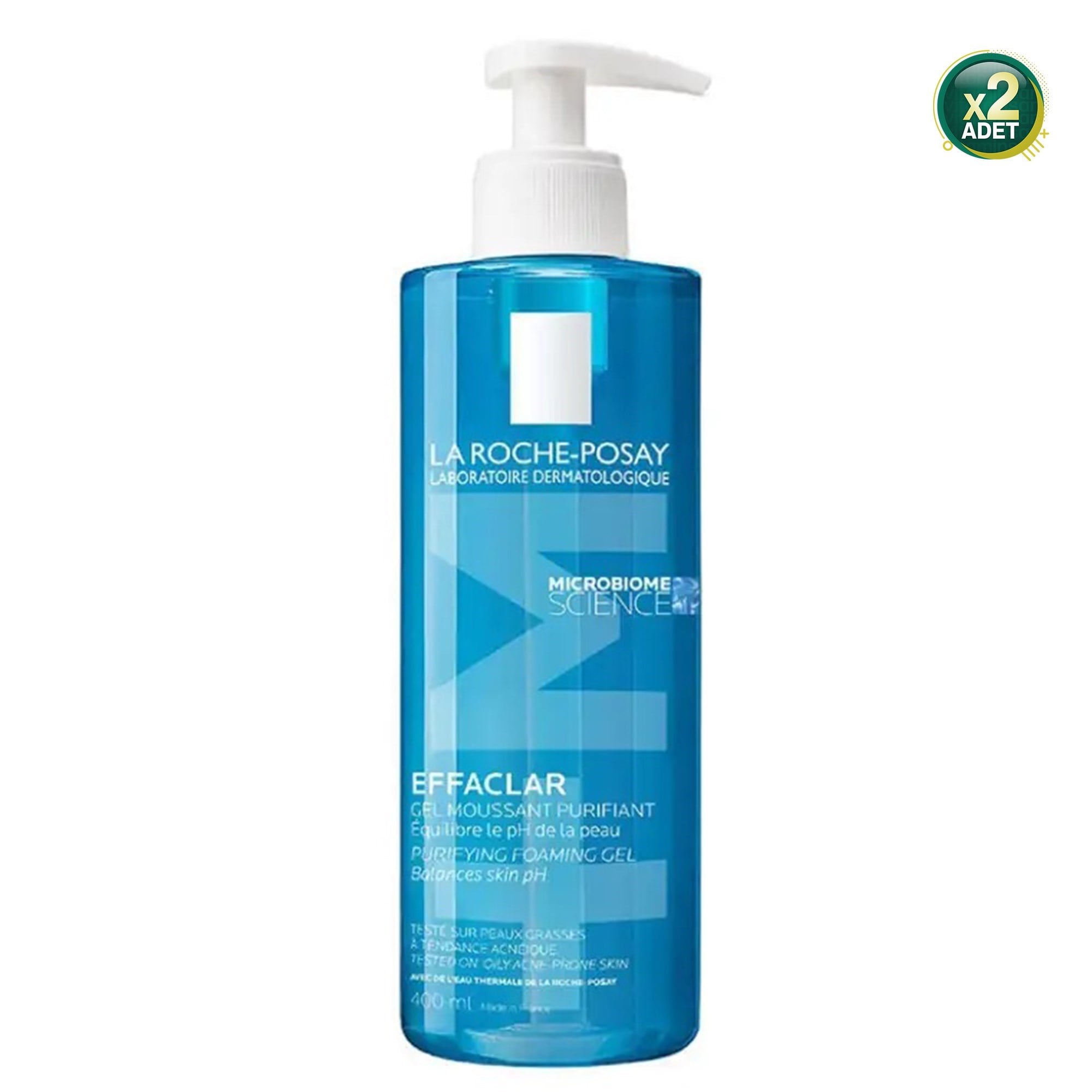 La Roche-Posay Effaclar 400 ml Yüz Temizleme Jeli 2 Adet