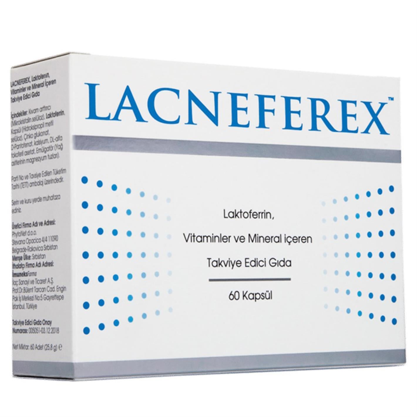 Lacneferex Laktoferrin 60 Kapsül