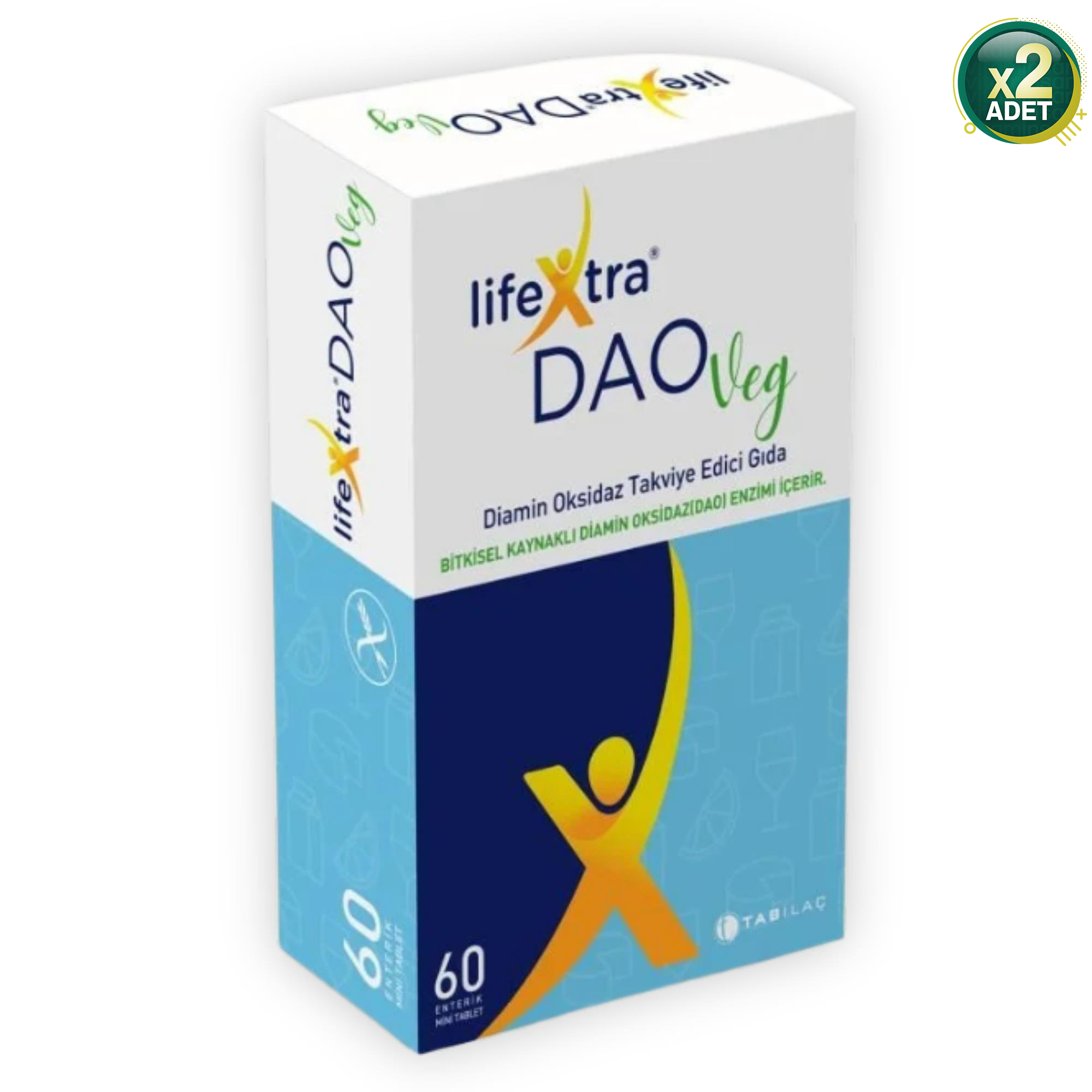 Lifextra Daoveg Diamin Oksidaz 60 Vegan Tablet 2 Adet