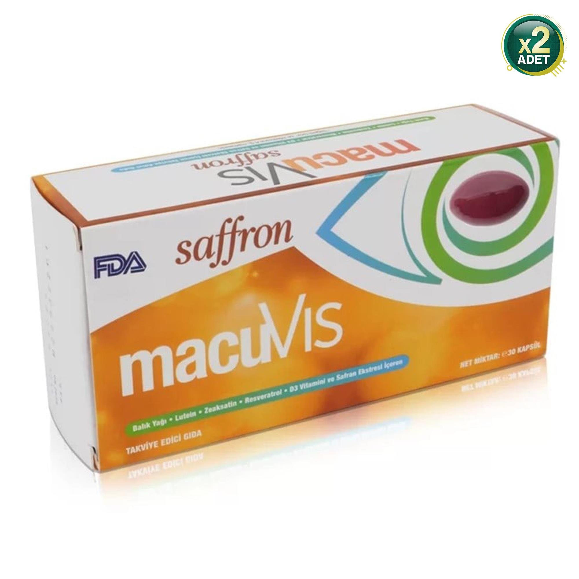 Macuvis Saffron 2x30 Kapsül