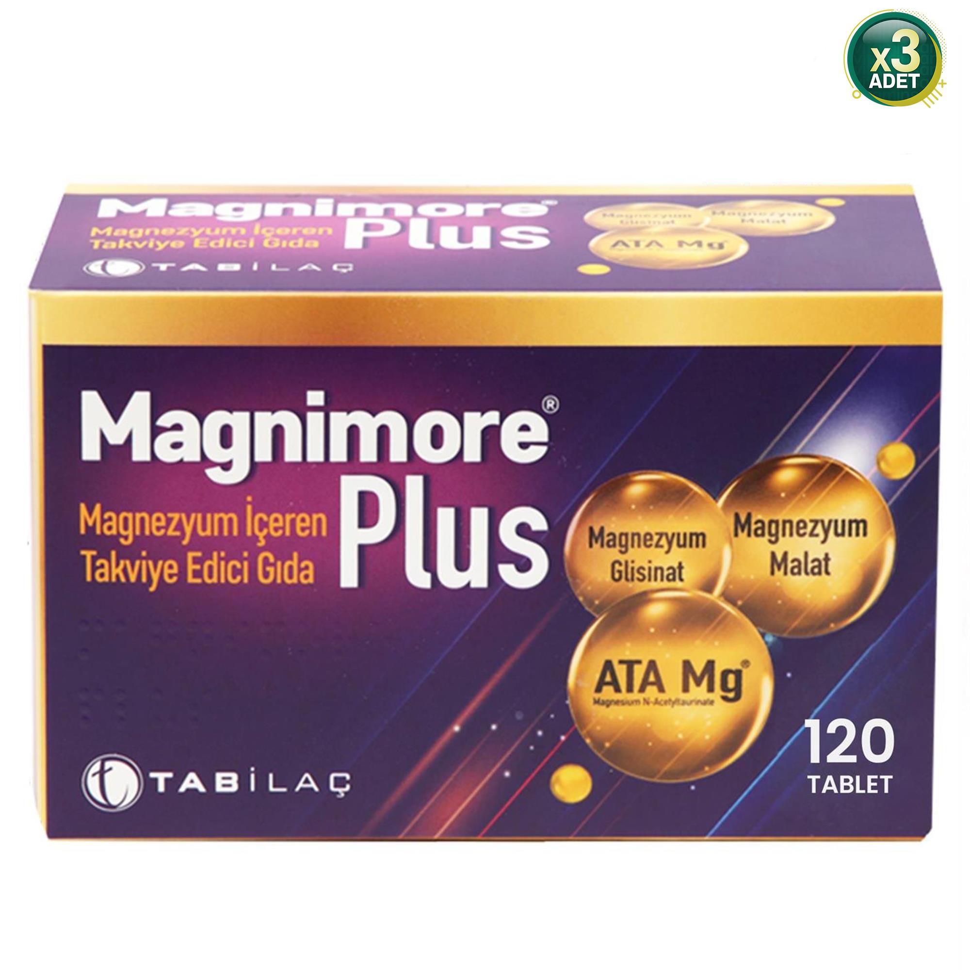 Magnimore Plus 120 Tablet 3'lü