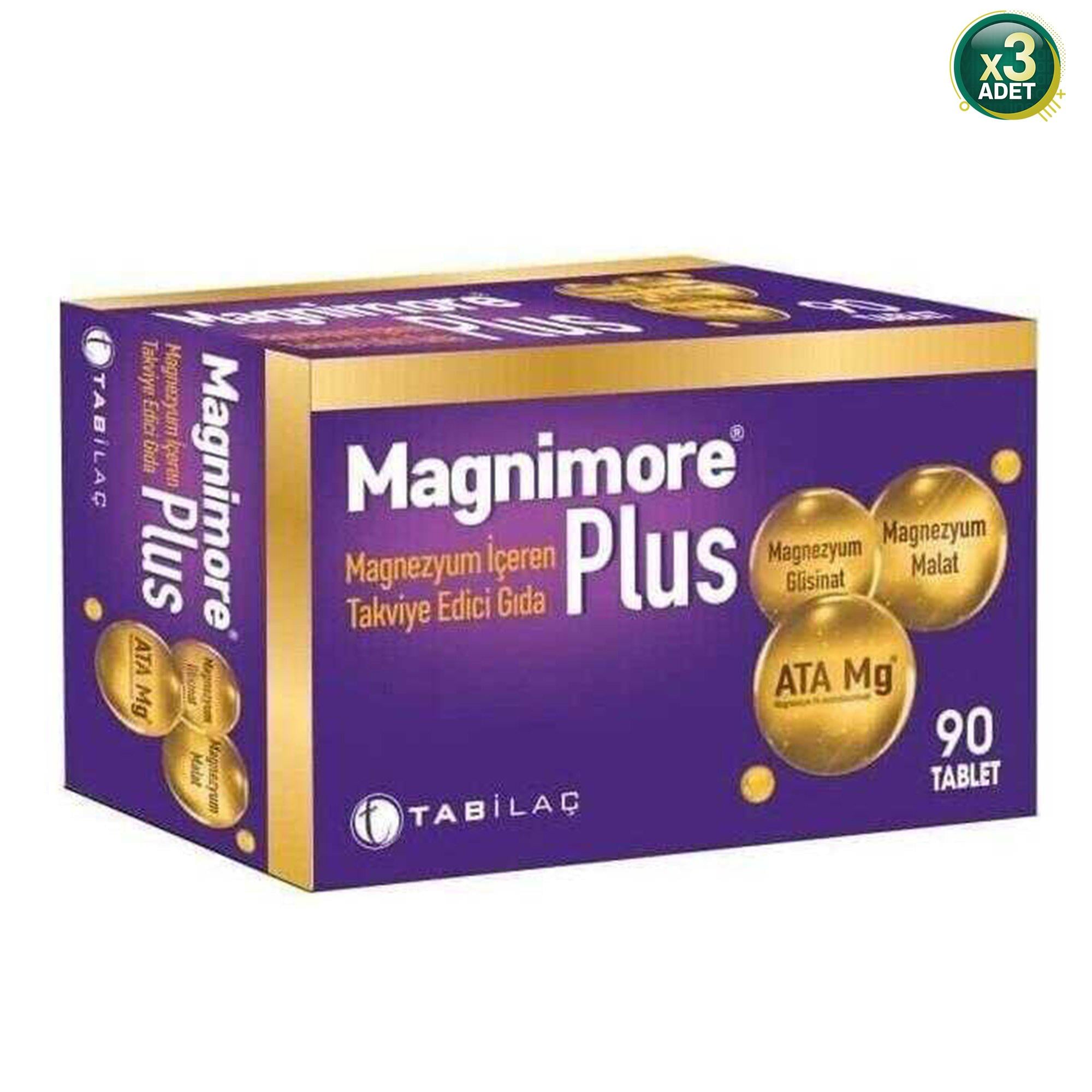 Magnimore Plus 90 Tablet  3 Adet