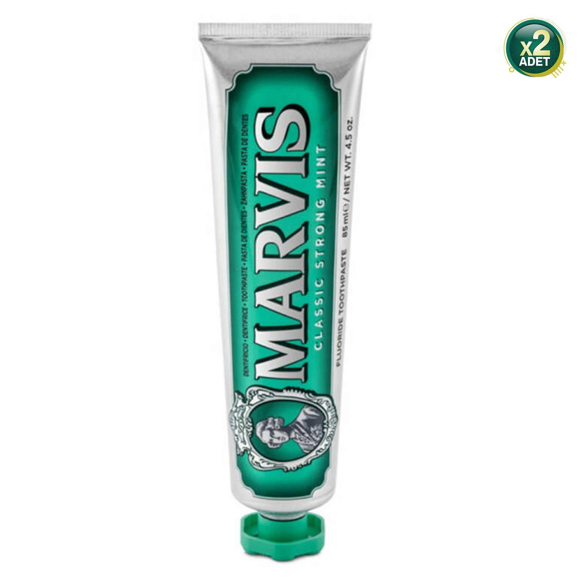 Marvis Classic Strong Mint Klasik Nane Diş Macunu 85 ml 2 Adet