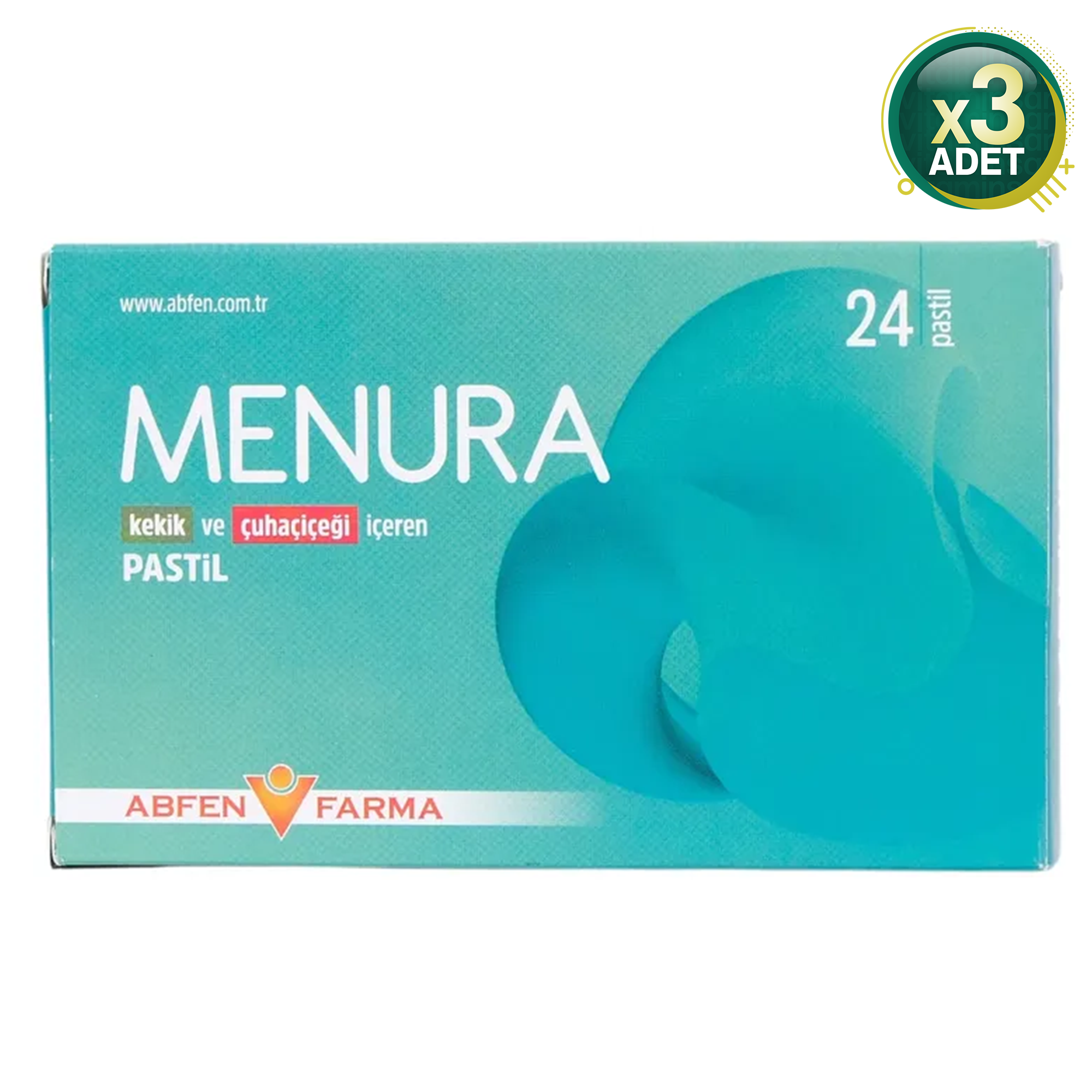 Menura Kekik ve Çuhaçiçeği İçeren 24 Pastil 3 Adet