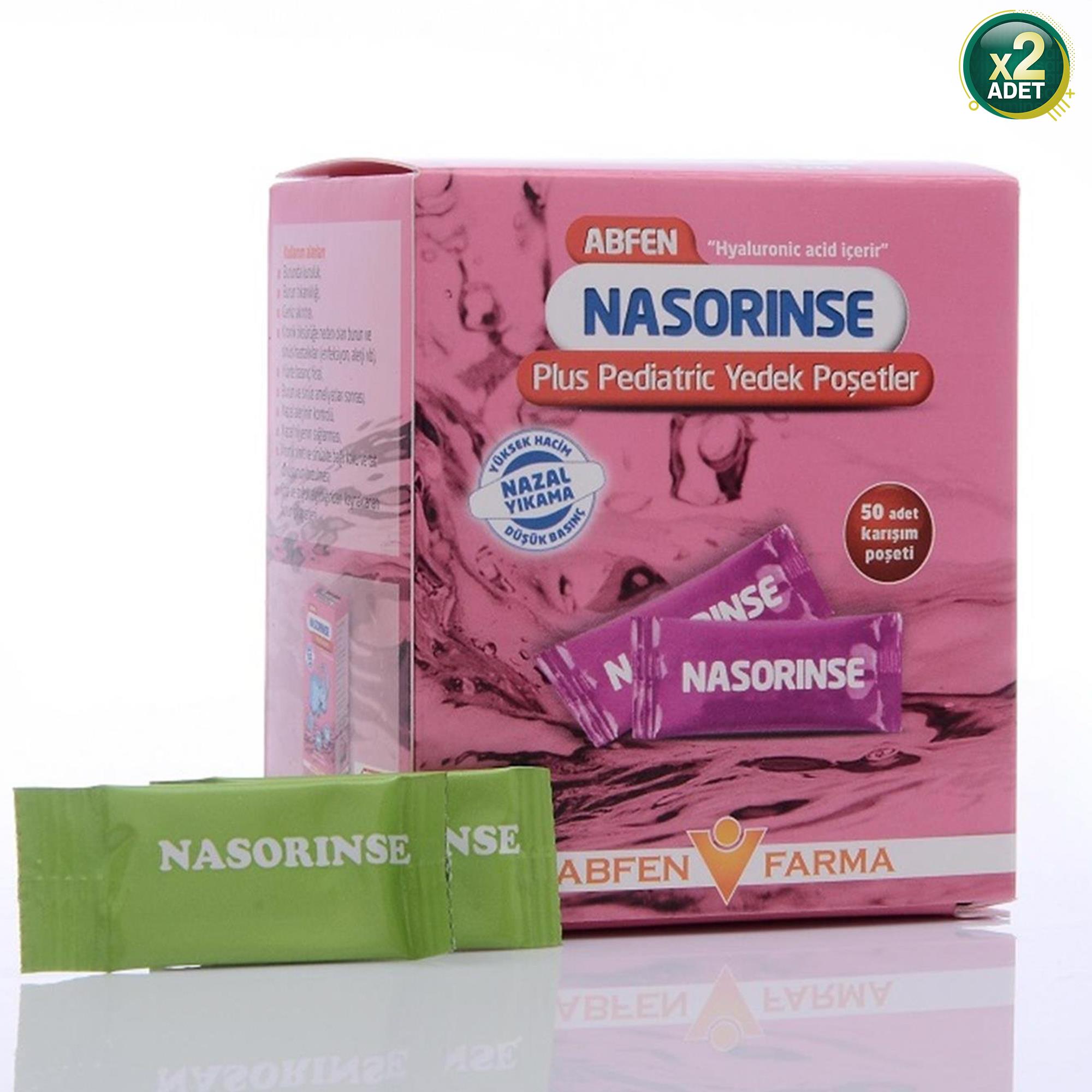 Nasorinse Plus Pediyatrik Yedek Poşet 50 Adet 2 Adet