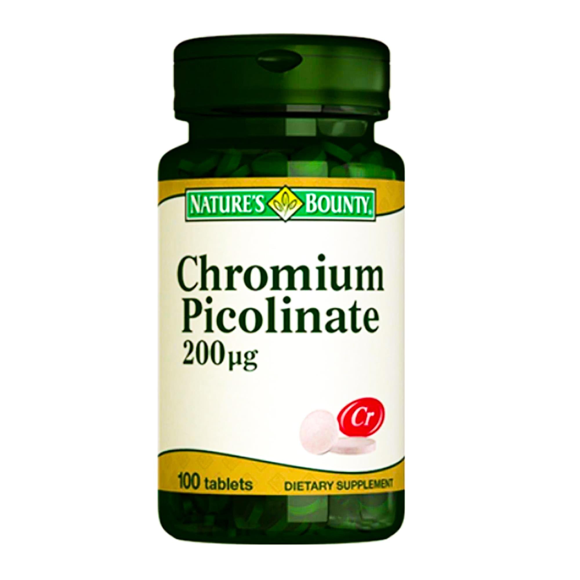 Natures Bounty Chromium Picolinate 200 mcg Takviye Edici Gıda 100 Tablet