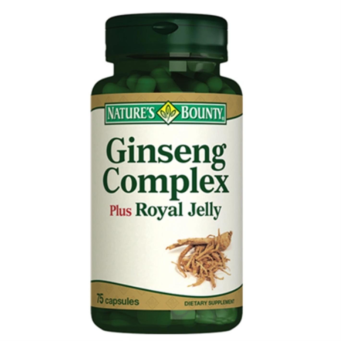 Natures Bounty Ginseng Complex Plus Royal Jelly Takviye Edici Gıda 75 Kapsül