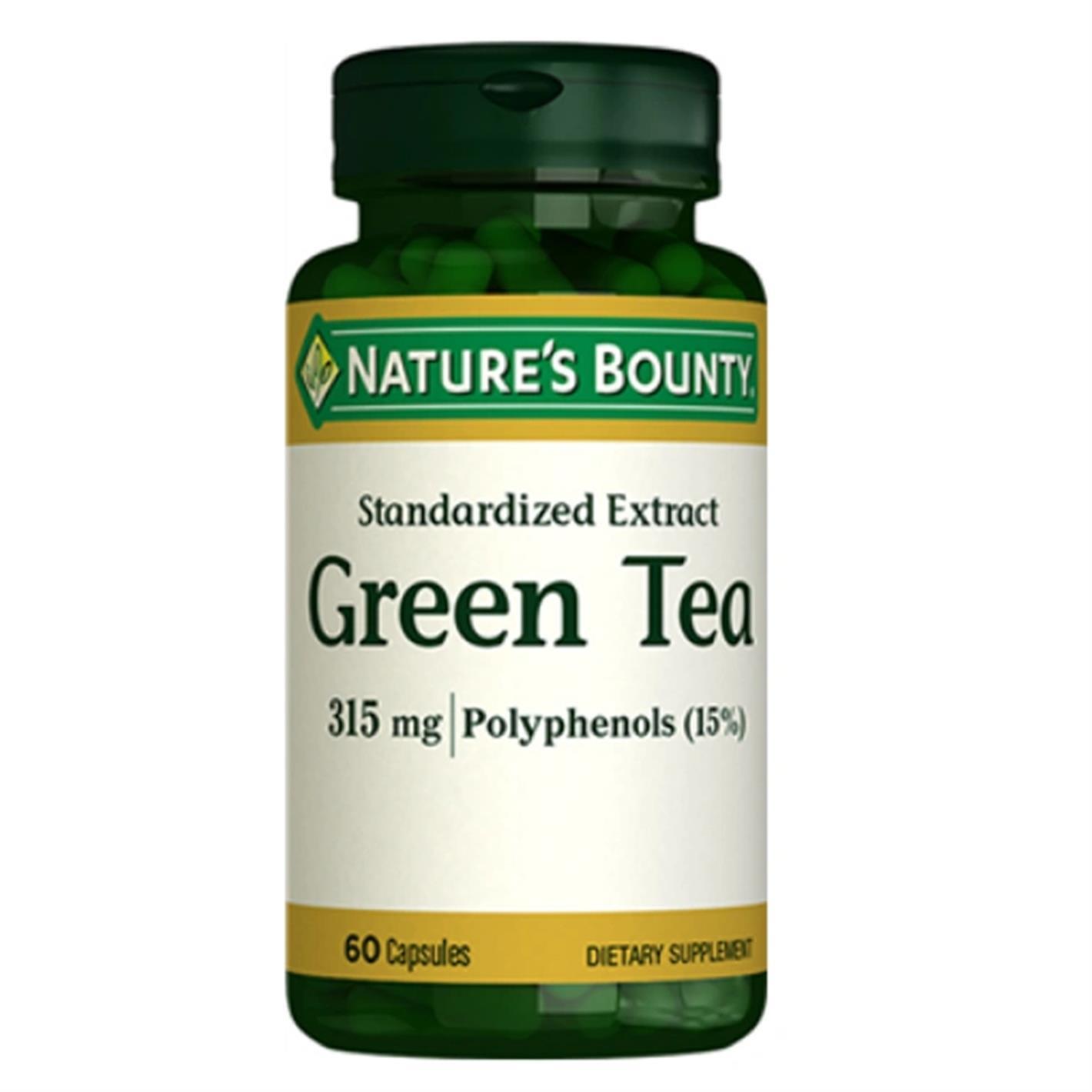 Natures Bounty Green Tea 315 mg. Takviye Edici Gıda 60 Kapsül