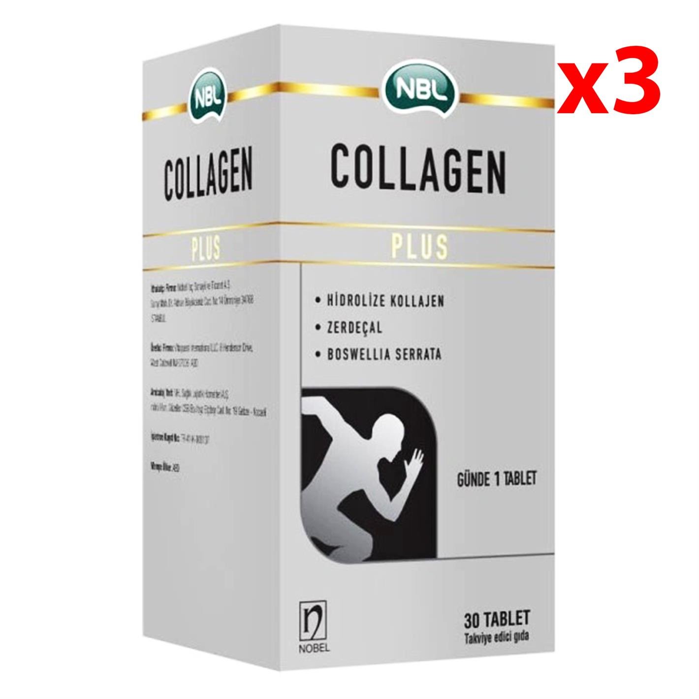 NBL Collagen Plus 30 Tablet 3 Adet
