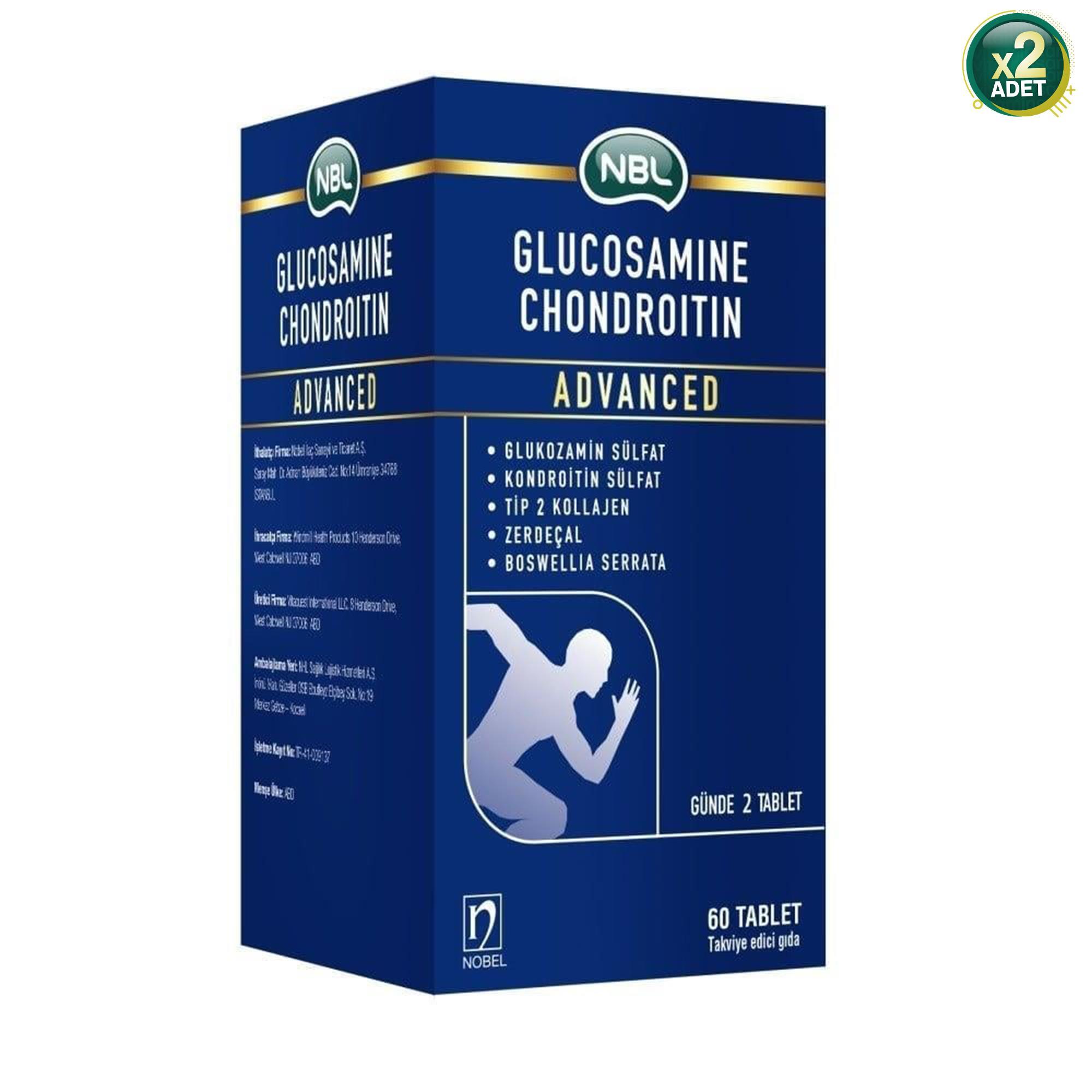 NBL Glucosamine Chondroitin Advanced 60 Tablet 2'li