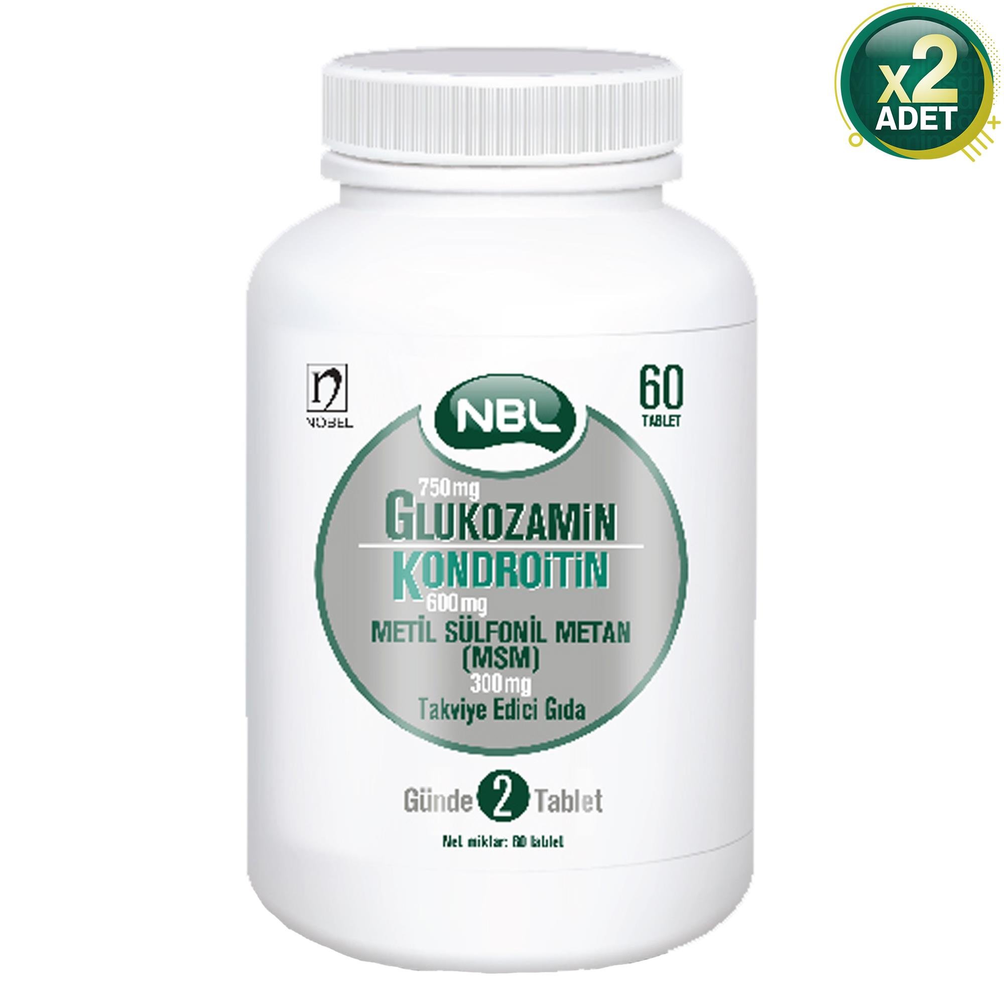 NBL Glukozamin Kondroitin MSM 60 Tablet 2 Adet