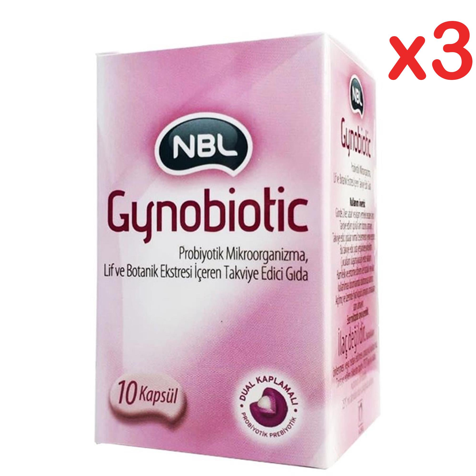 NBL Gynobiotic Takviye Edici Gıda 10 Kapsül 3 Adet
