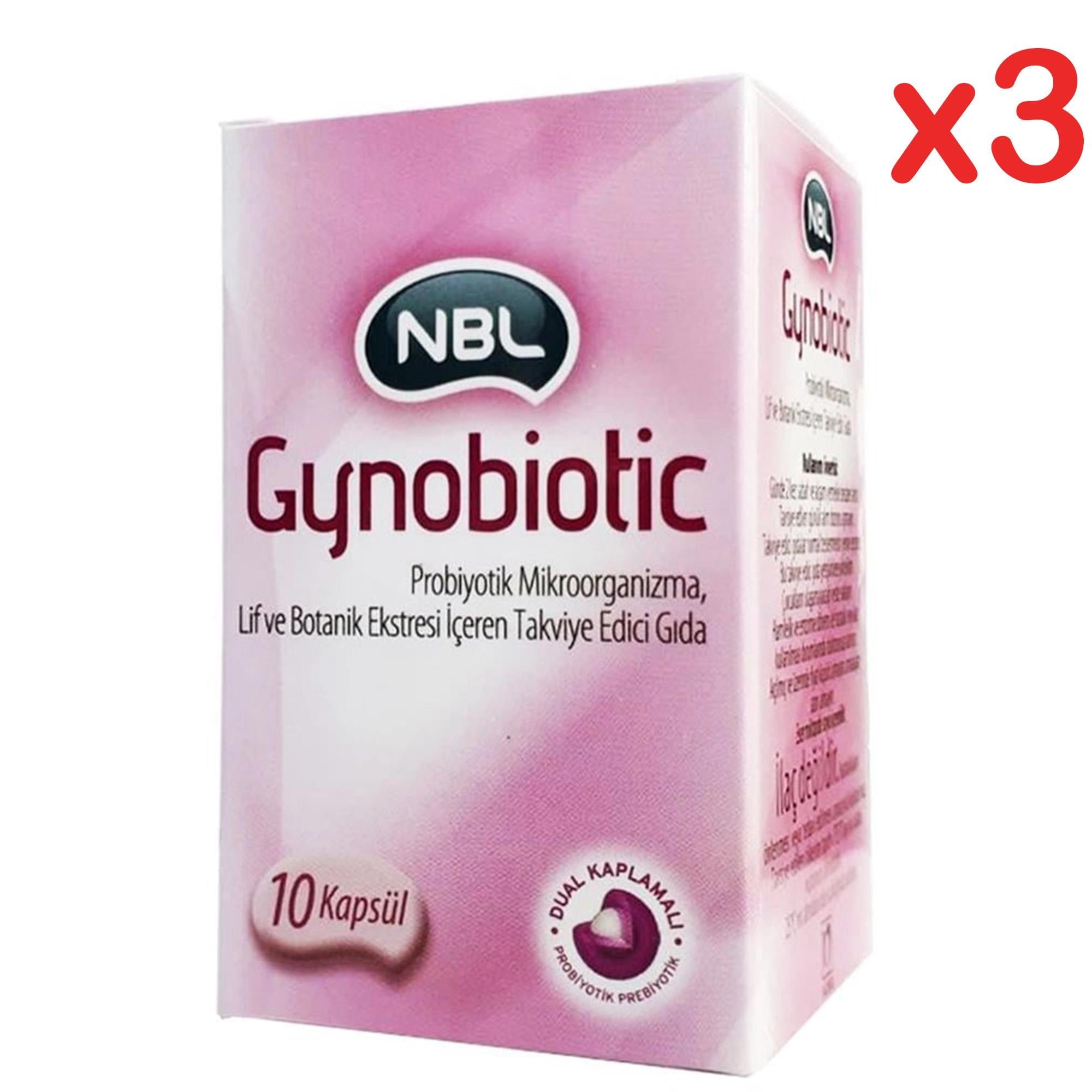 NBL Gynobiotic Takviye Edici Gıda 10 Kapsül 3 Adet