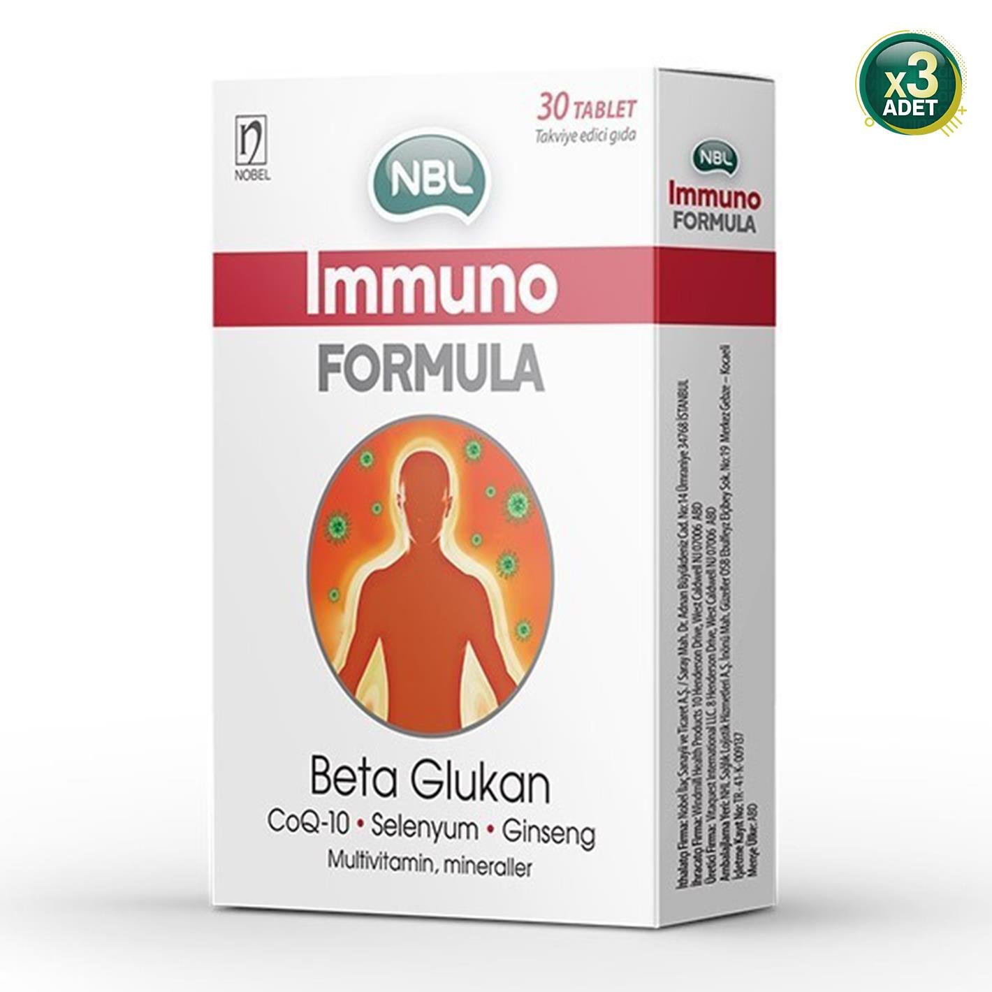 NBL Immuno Formula 30 Tablet 3 Adet