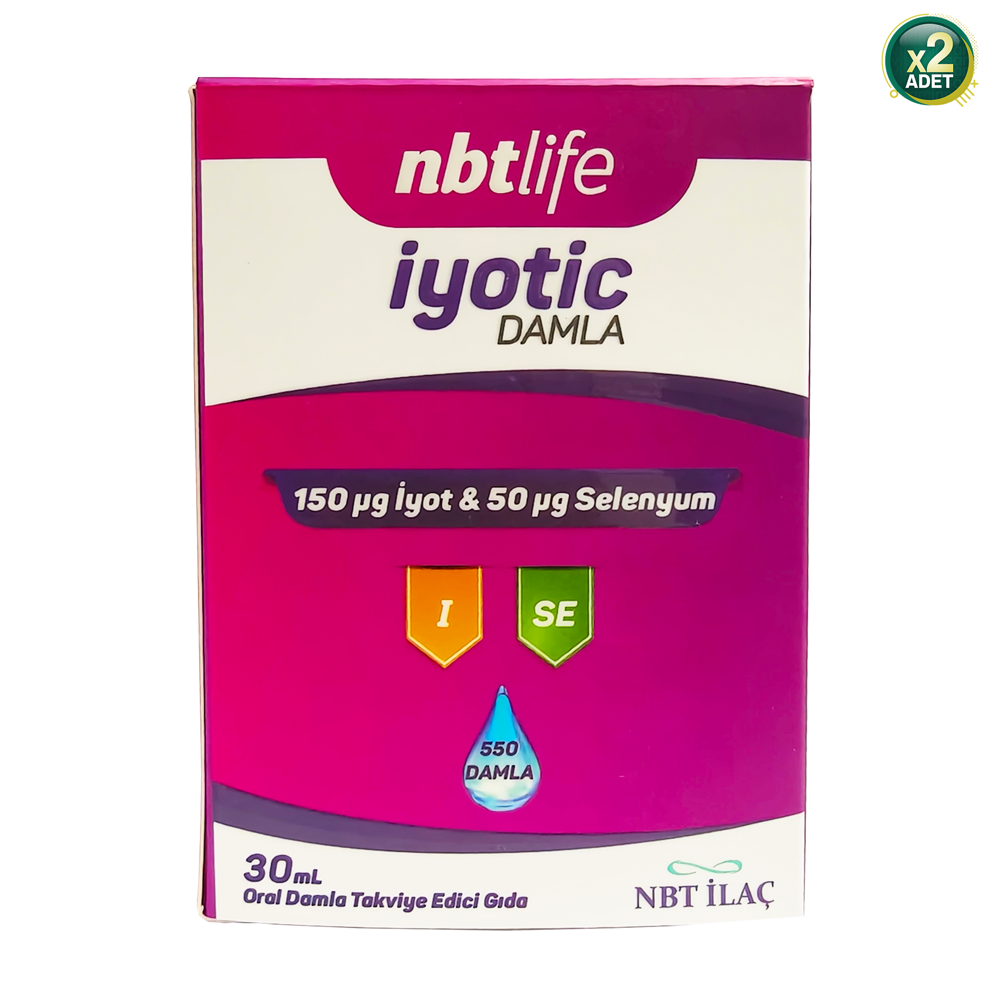 Nbt Life İyotic Damla Takviye Edici Gıda 30 ml 2 Adet