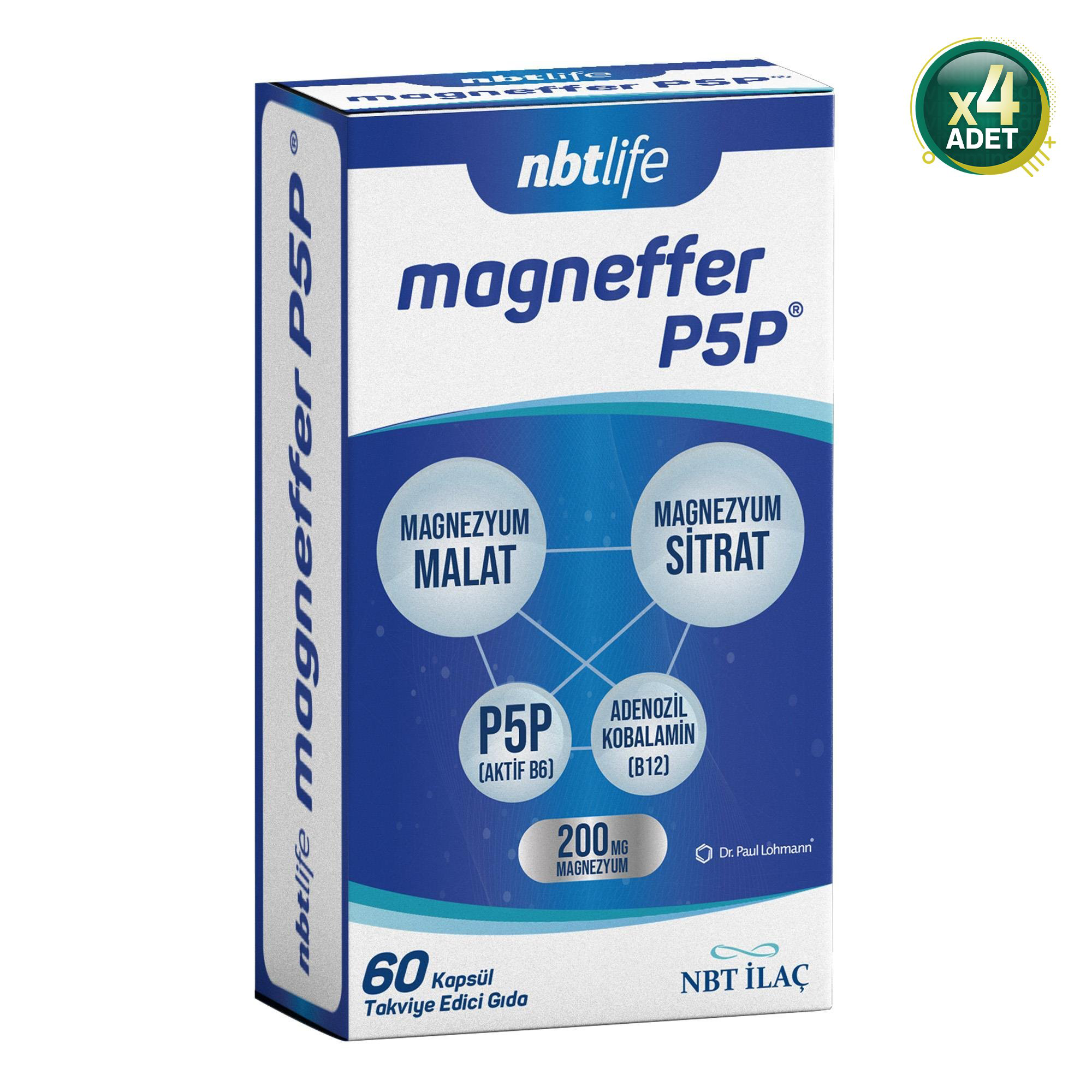 Nbt Life Magneffer 60 Kapsül 4 Adet