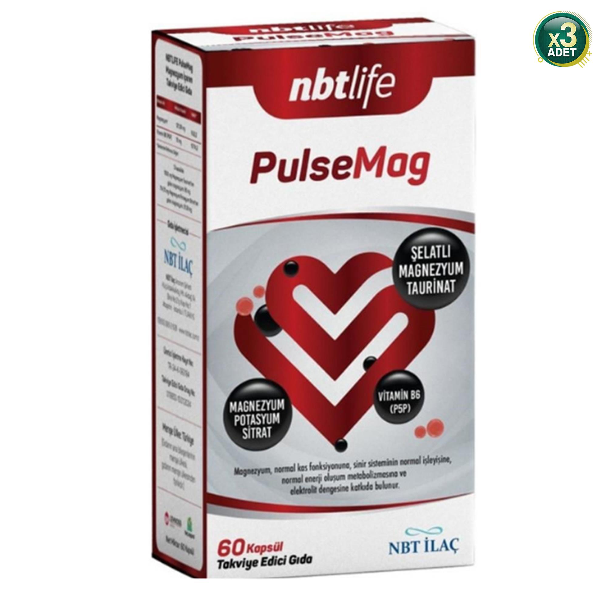 Nbt Life Pulsemag 60 Kapsül X3