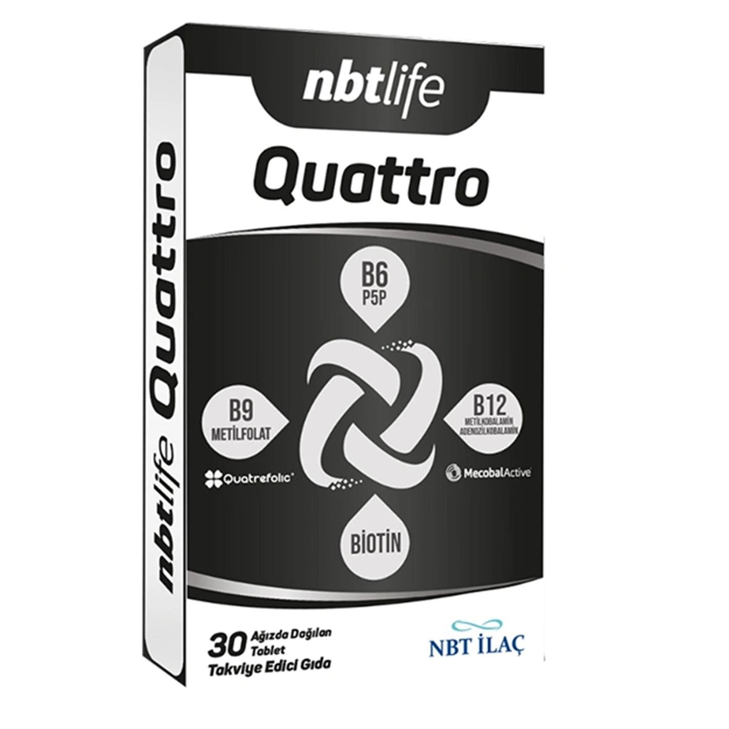 Nbt Life Quattro Takviye Edici Gıda 30 Tablet