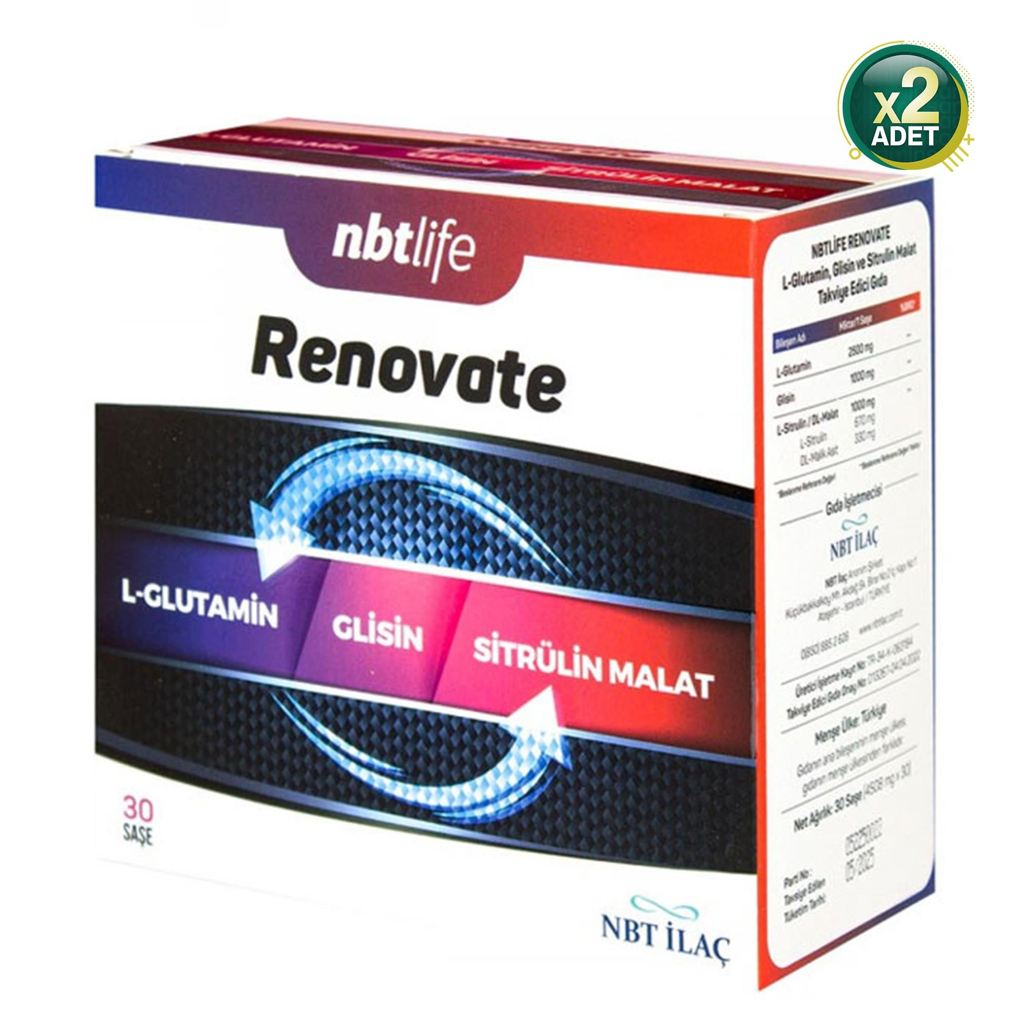 NBT Life Renovate 30 Saşe 2 Adet