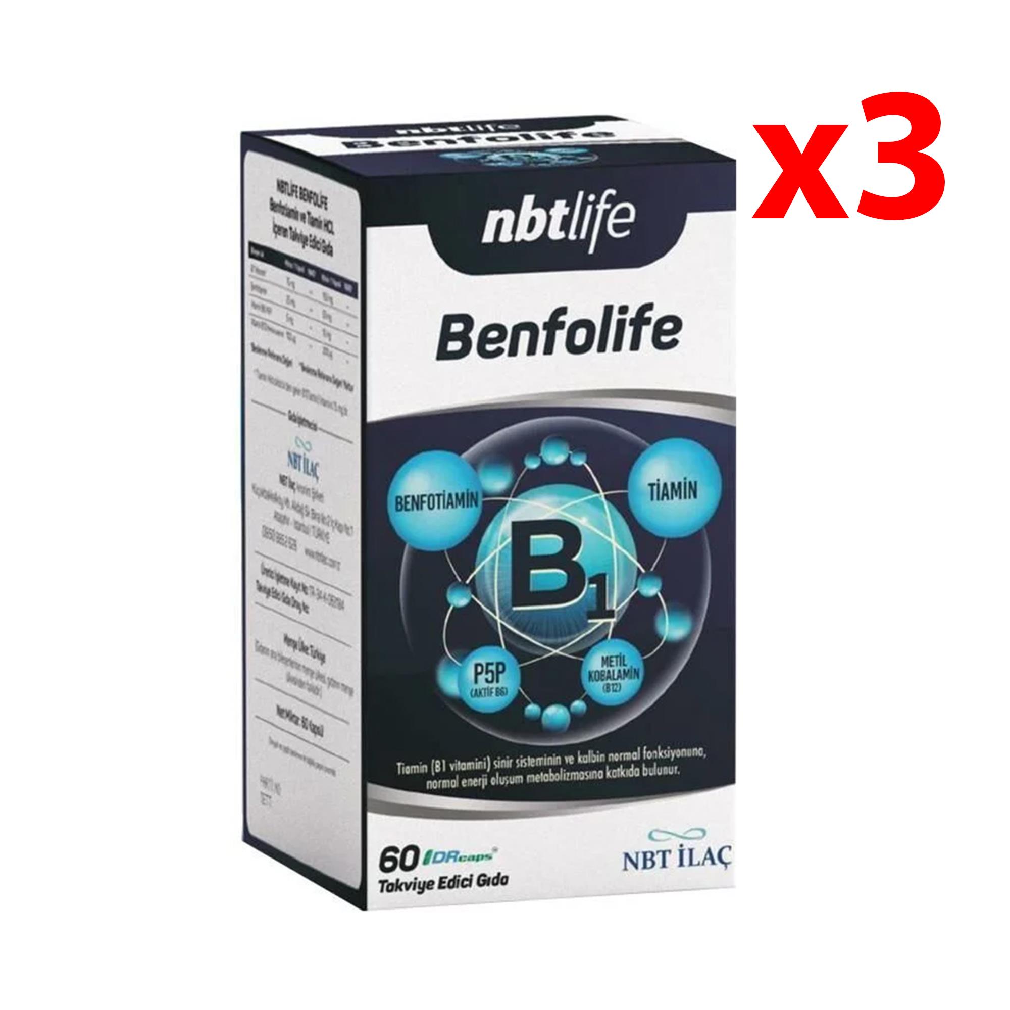 NBTLIFE Benfolife 60 Kapsül 3 Adet