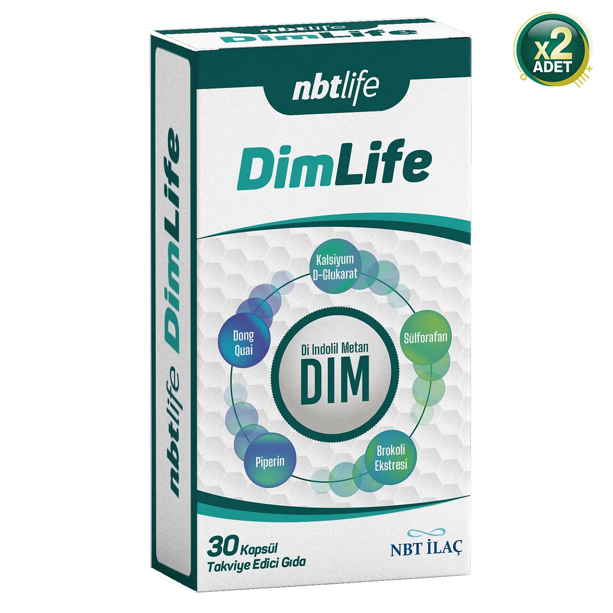 NBTLife Dimlife 30 Kapsül 2'li Paket
