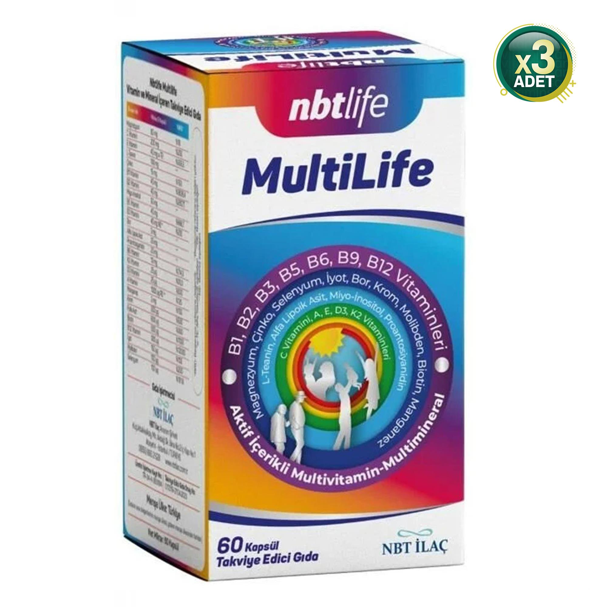 NBTLife Multilife 60 Kapsül 3 Adet