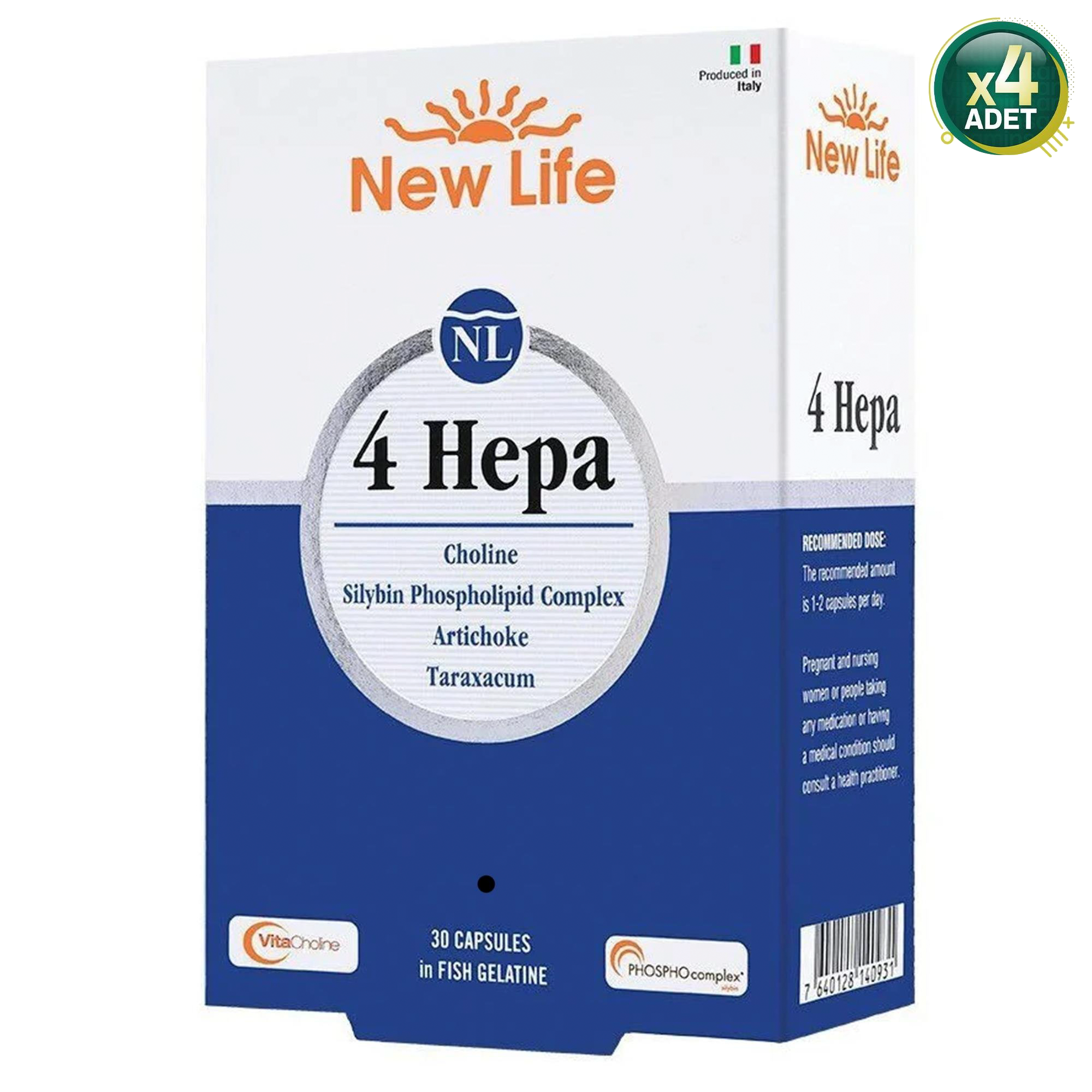 New Life 4 Hepa 30 Kapsül 4'lü