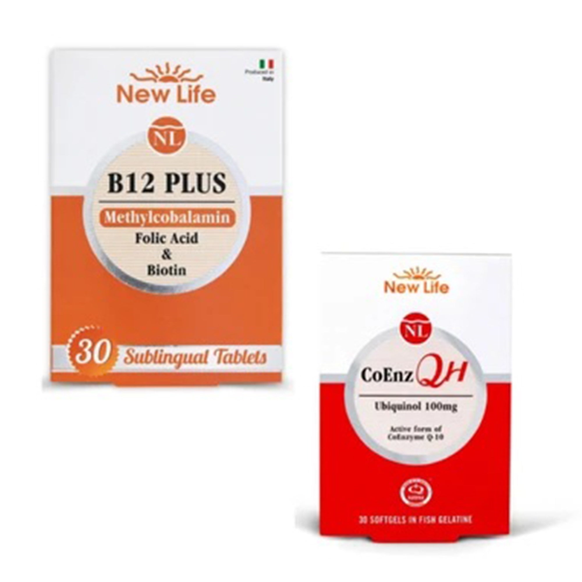 New Life B12 Plus 30 Kapsül + New Life CoEnz QH 30 Kapsül