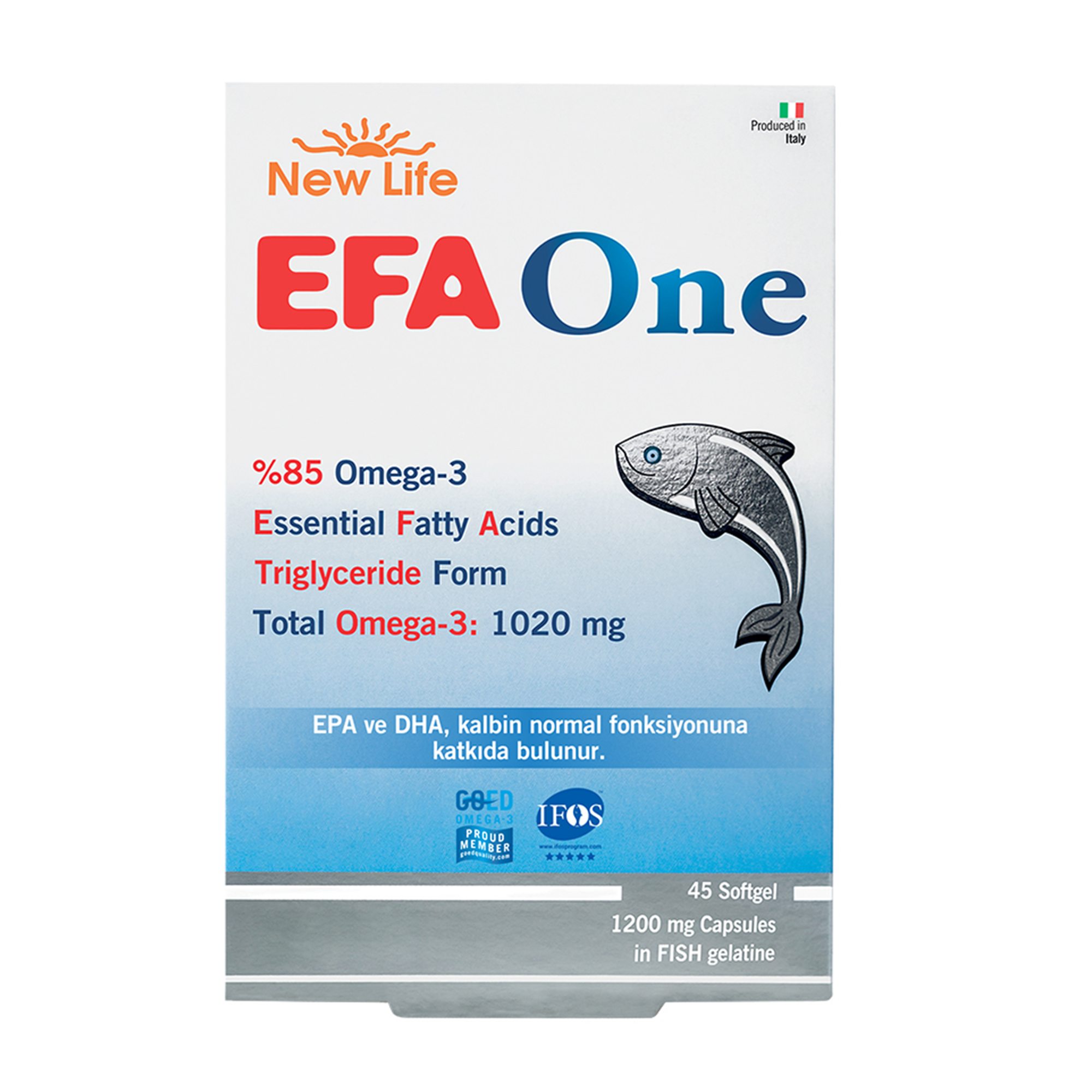 New Life Efa One S-1200 Omega 3 Balık Yağı 45 Kapsül