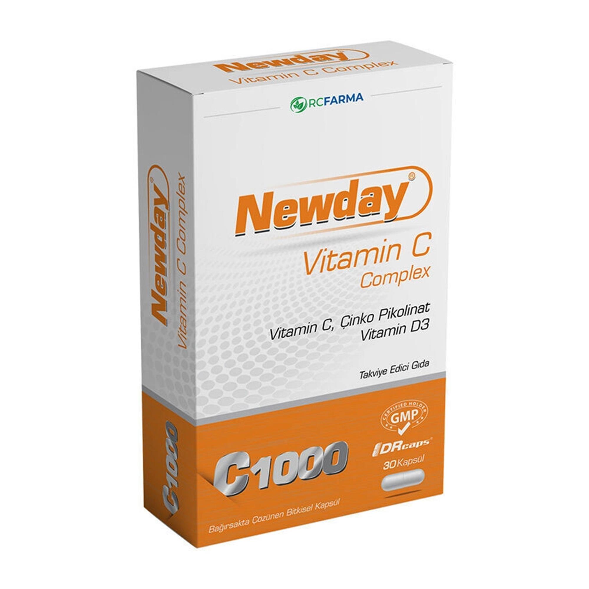 Newvit Newday Vitamin C Complex 30 Kapsül
