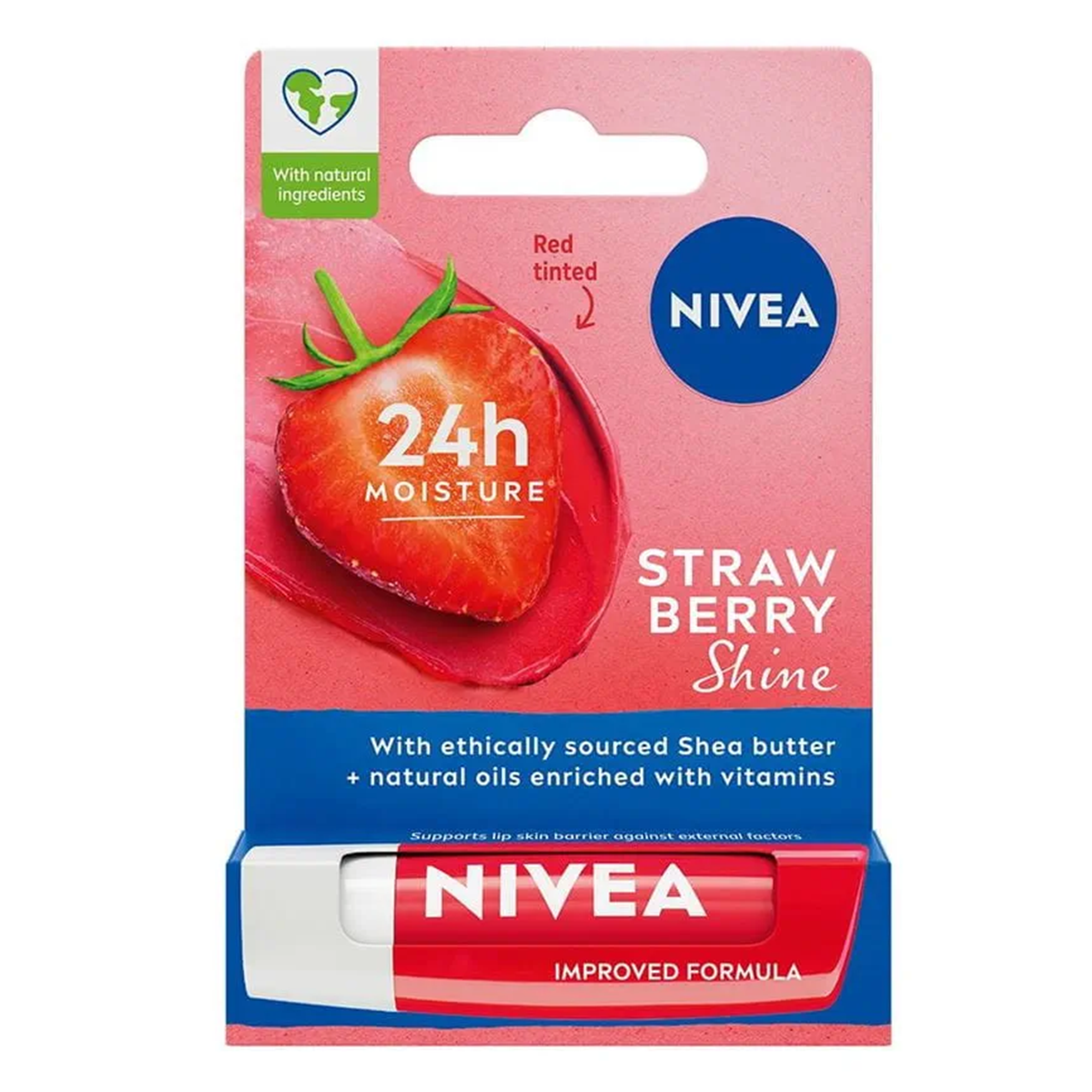 Nivea Bakım Yapan Dudak Bakım Kremi Straw Berry 4,8 gr