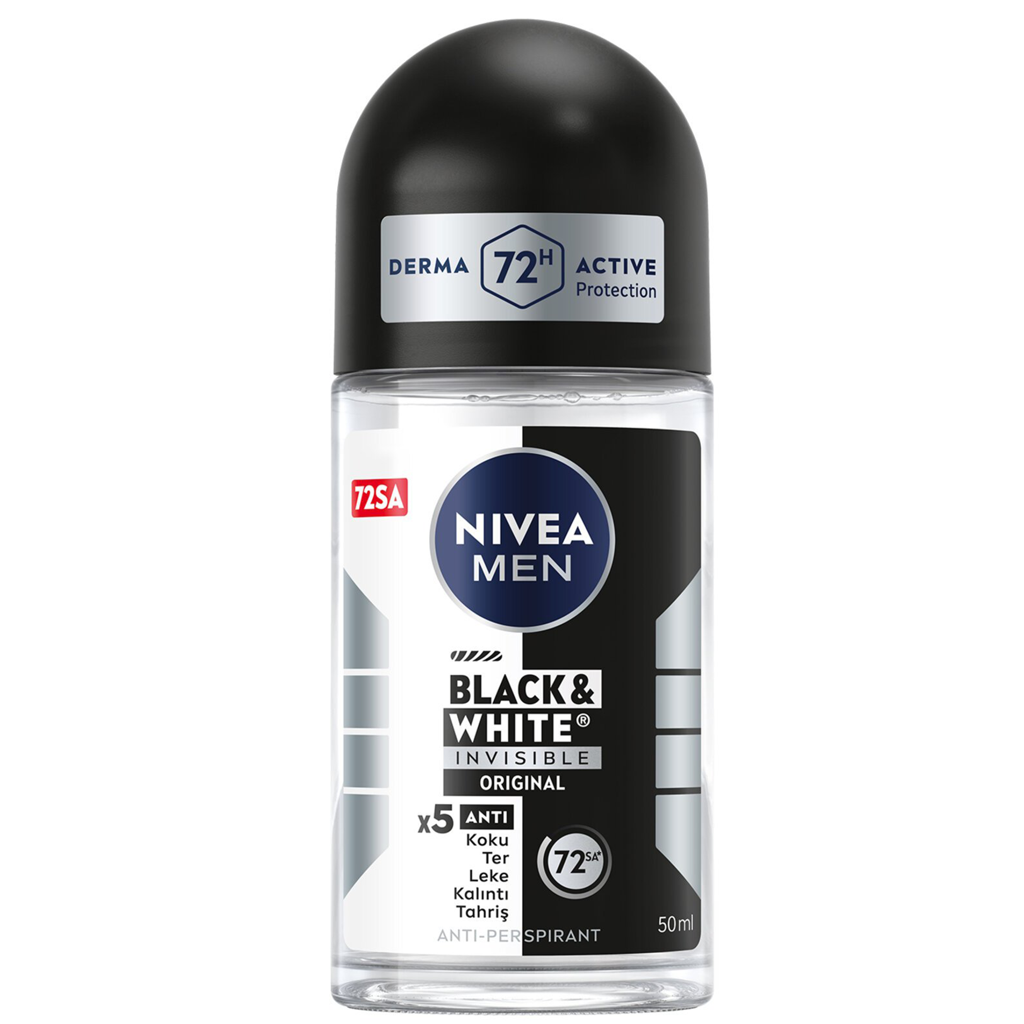 Nivea Men Black & White Invisible Erkek Roll-On 50 ml
