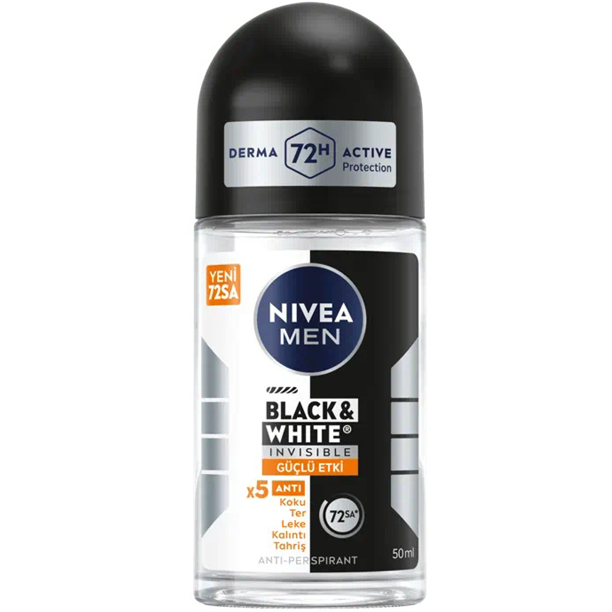 Nivea Men Invisible Black & White Güçlü Etki Erkek Roll-On 50 ml