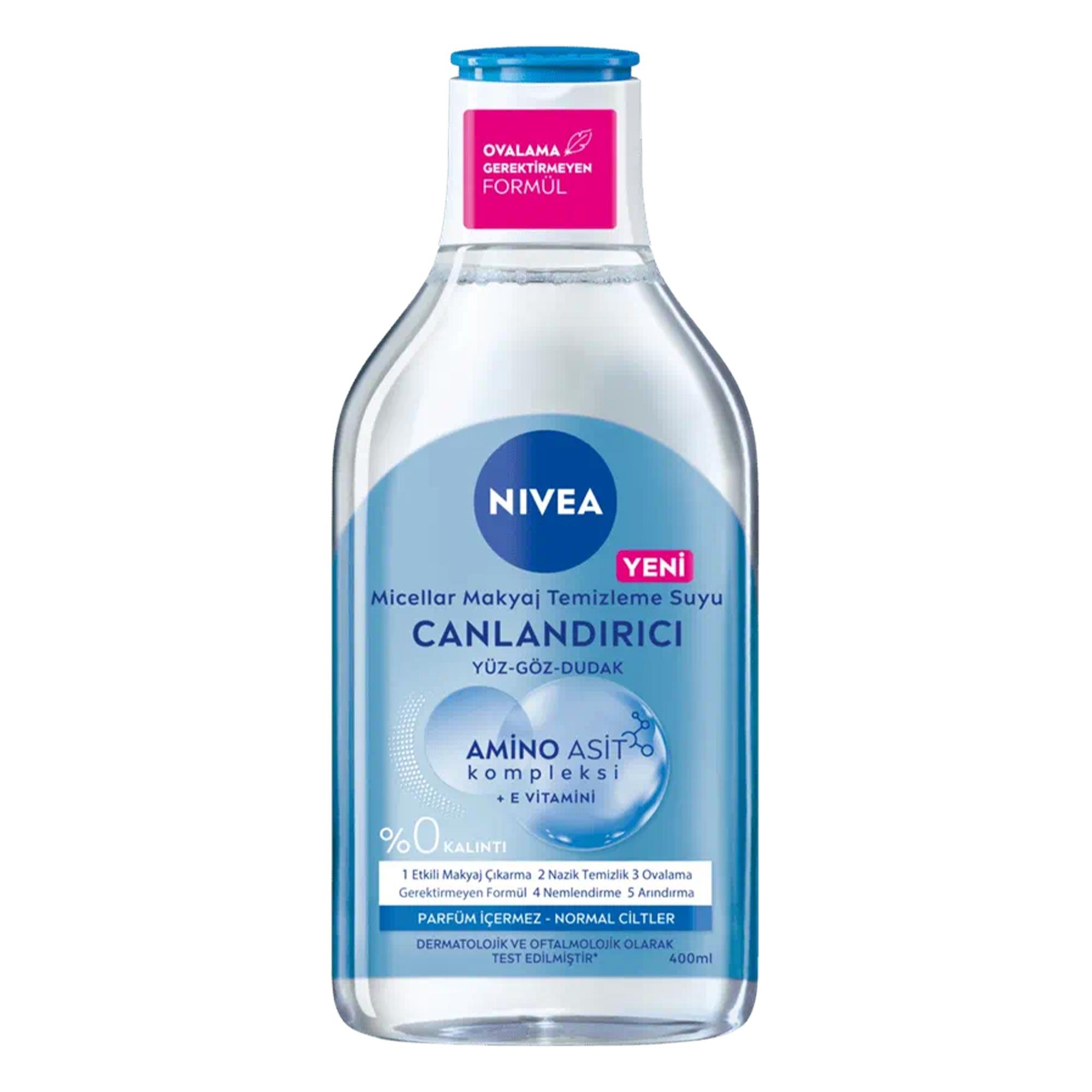 Nivea Micellair Canlandırıcı Normal Ciltler Makyaj Temizleme Suyu 400 ml