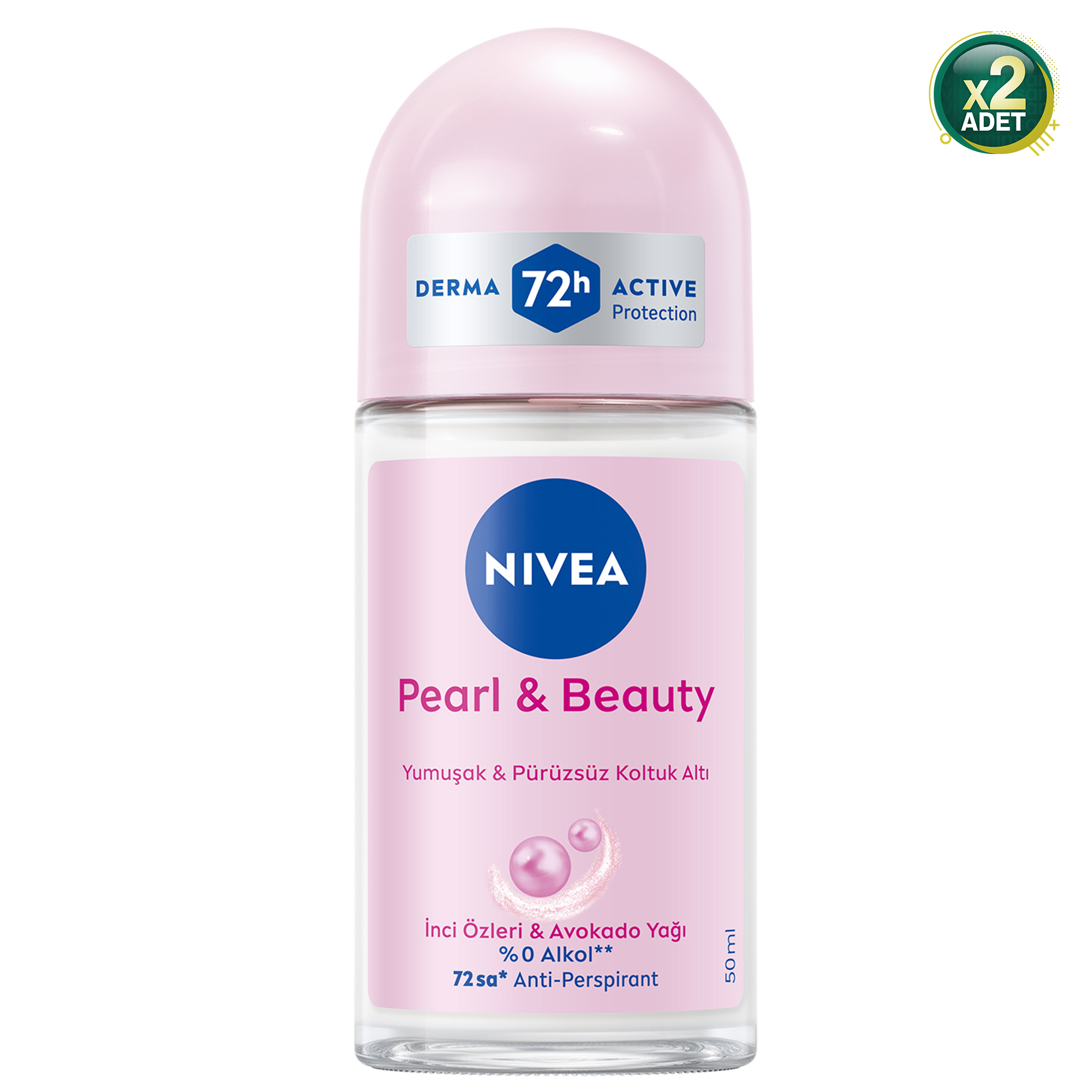 Nivea Pearl & Beauty 50 ml Roll-on 2 Adet