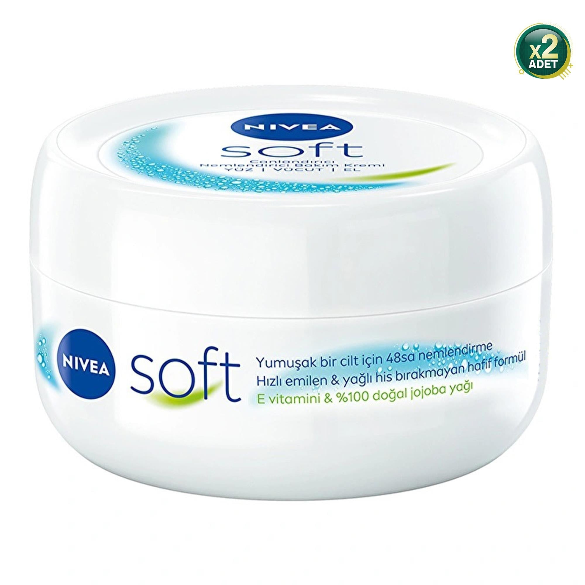 Nivea Soft Nemlendirici Bakım Kremi 200 ml 2 Adet