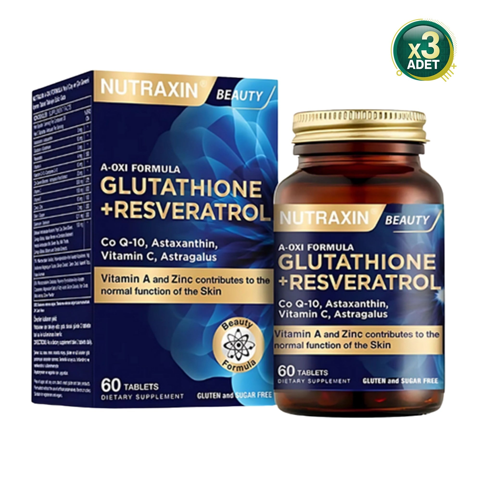 Nutraxin A-Oxi Formula 60 Kapsül x 3 Adet