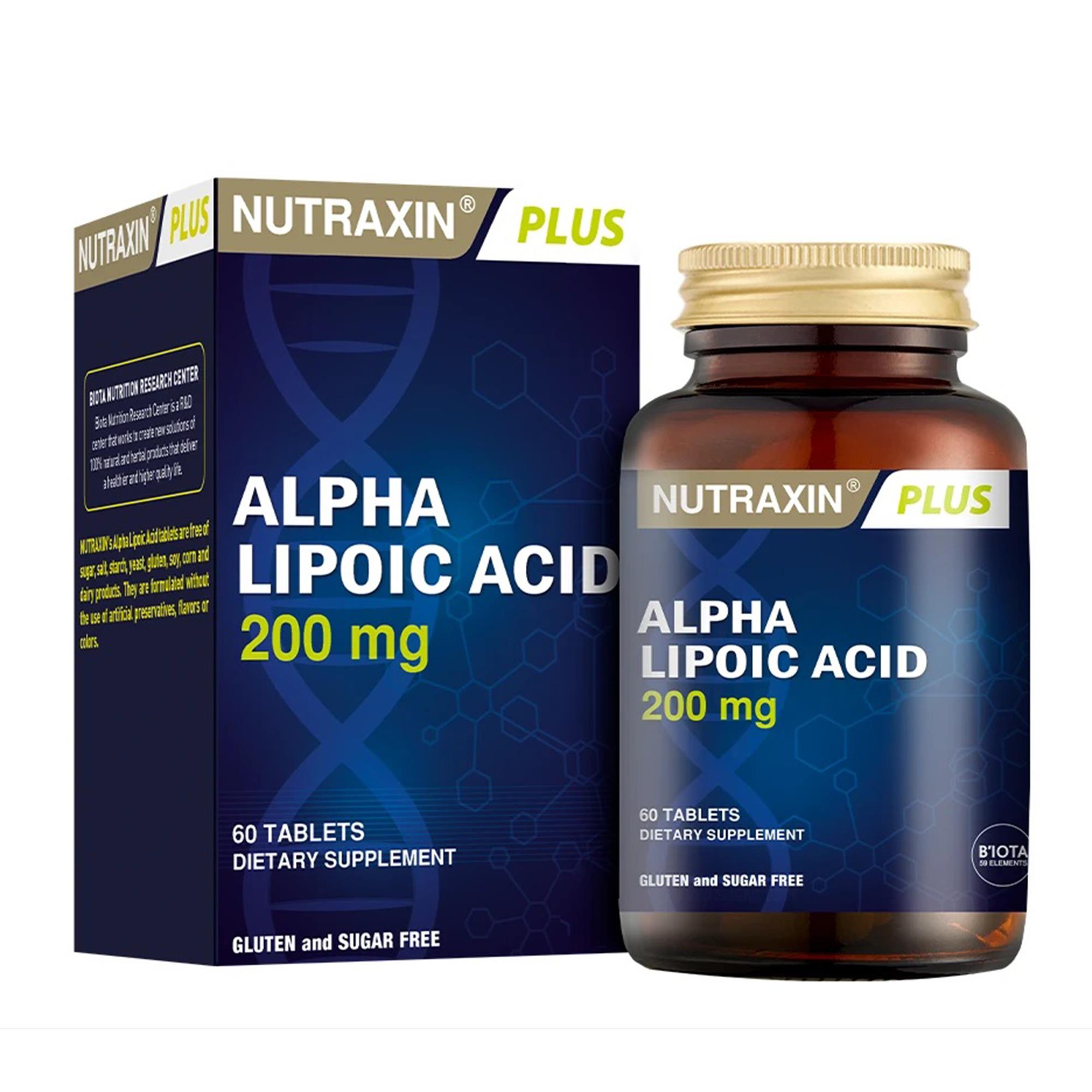Nutraxin Alpha Lipoic Acid 200 mg 60 Tablet