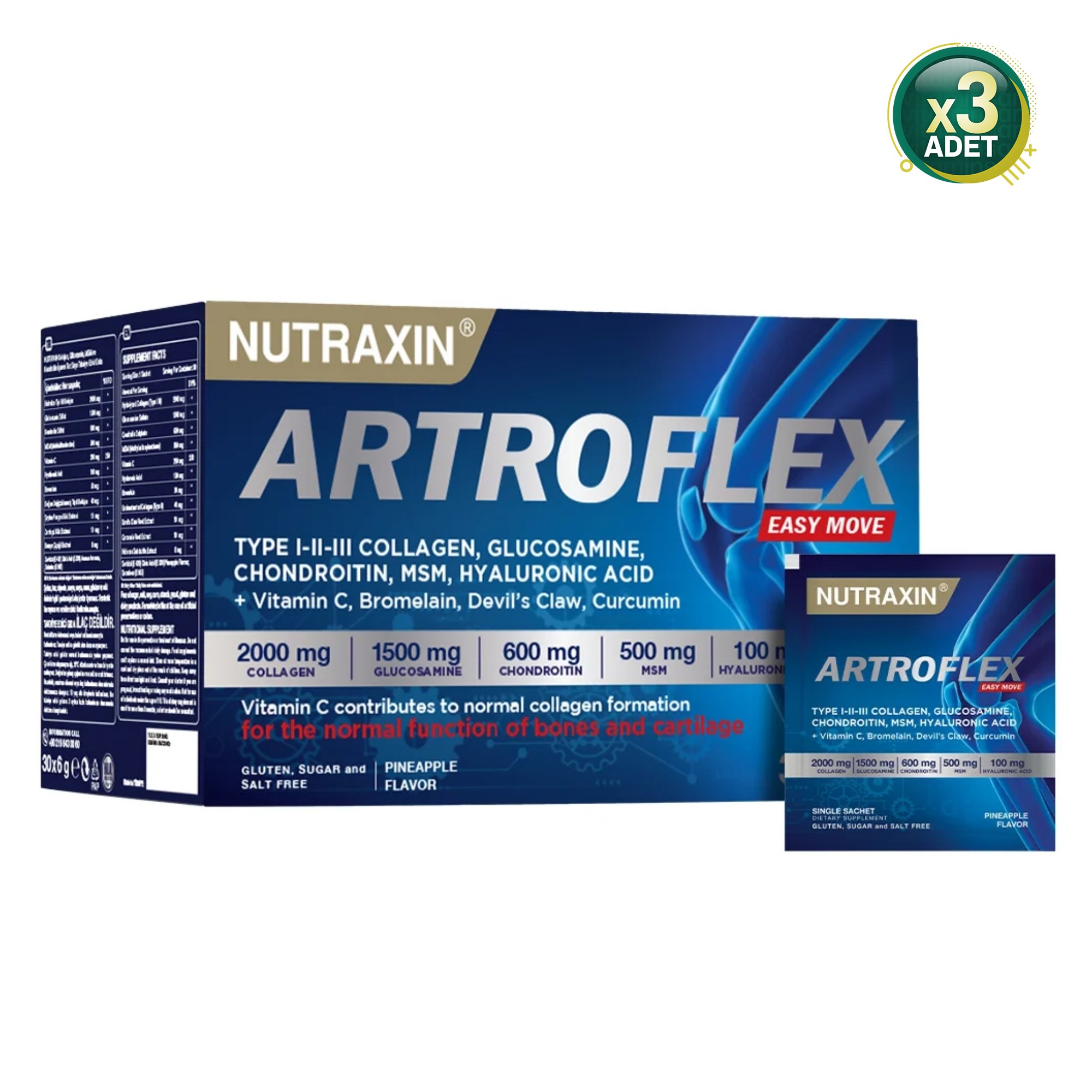 Nutraxin Artroflex Easy Move 30 Saşe 3 Adet
