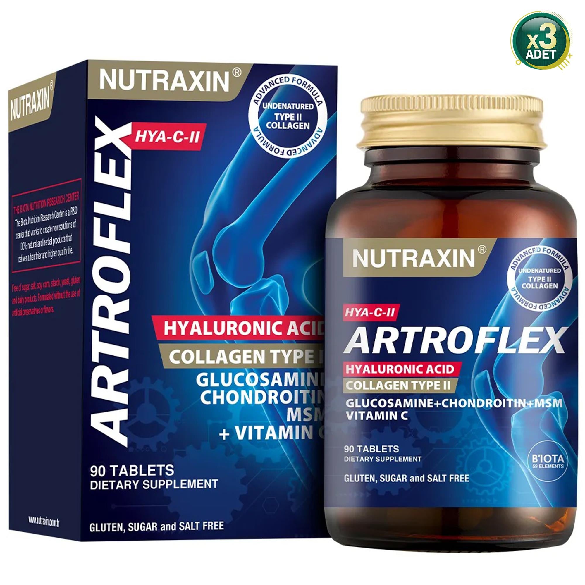 Nutraxin Artroflex HYA-C-II 90 Tablet 3 Adet